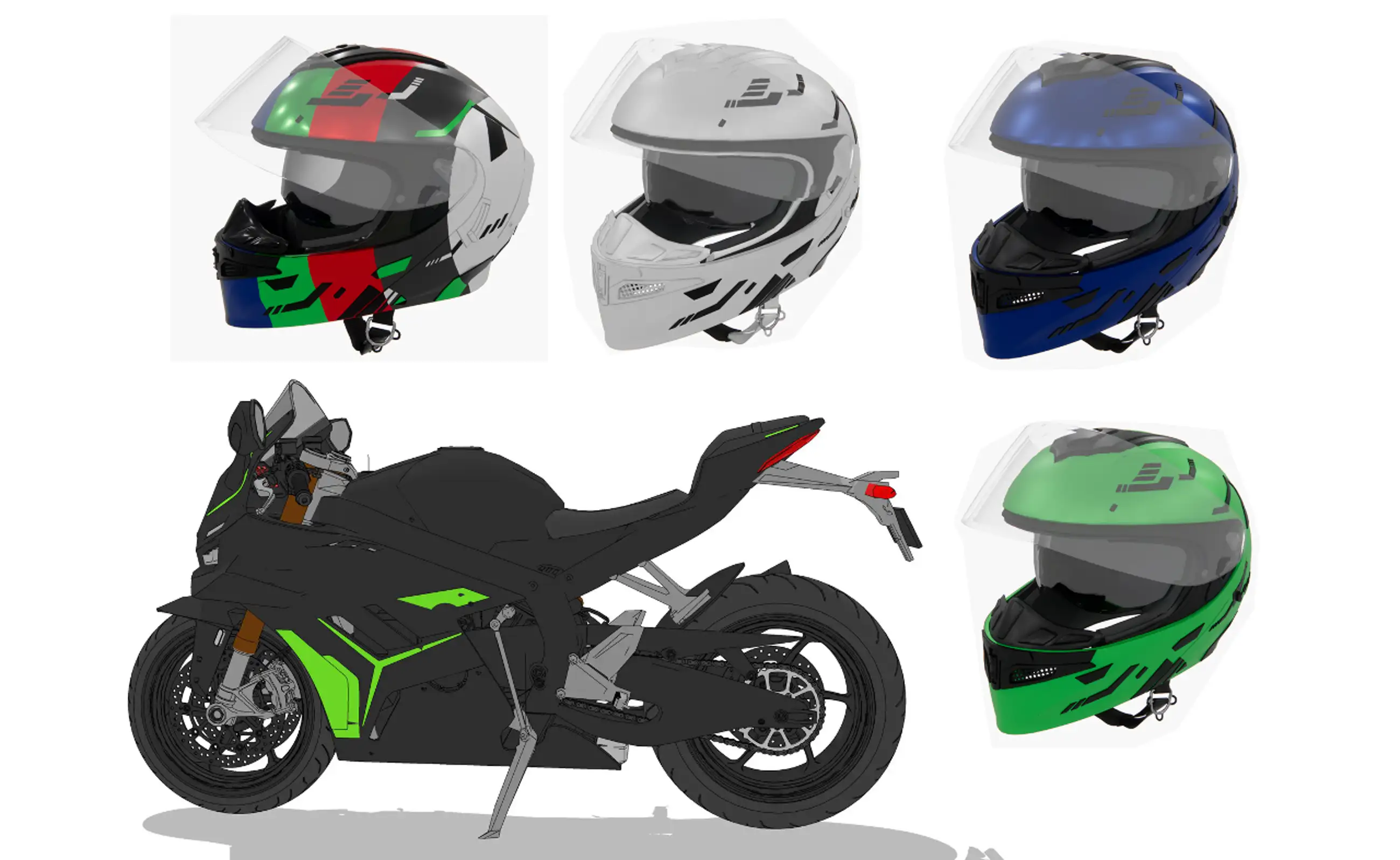 バイク用ヘルメット ACON(エイコン) - クリエイターの創作のための素材ストア