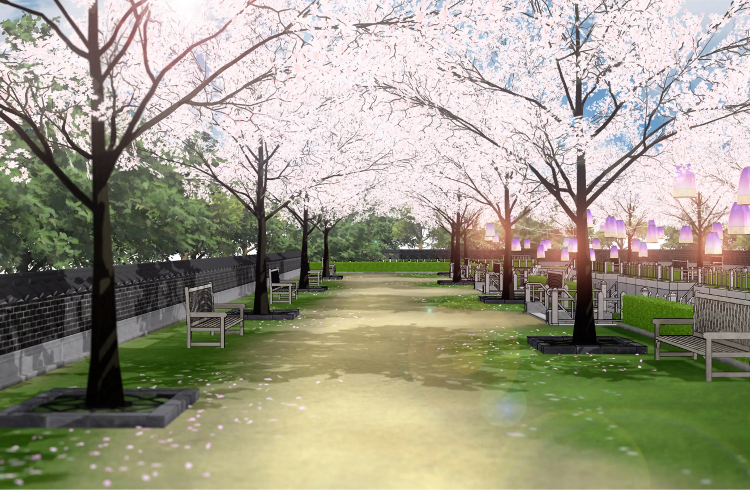 봄기운이 가득한 벚꽃길