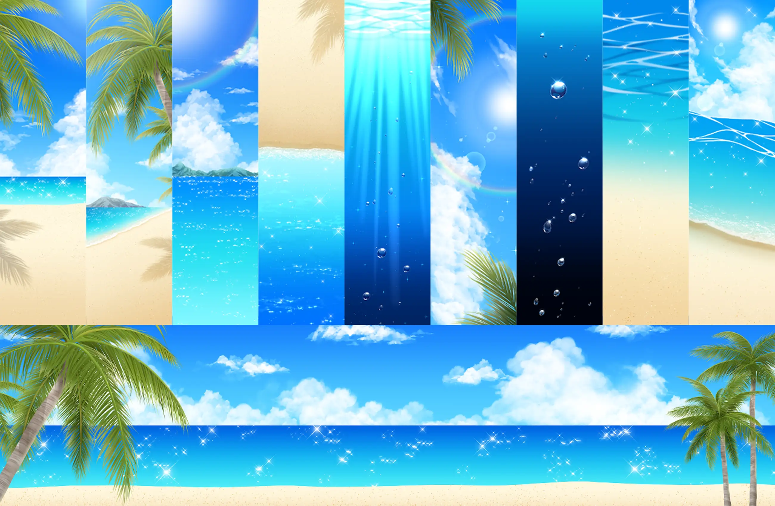 Beach & Sea Webtoon Background