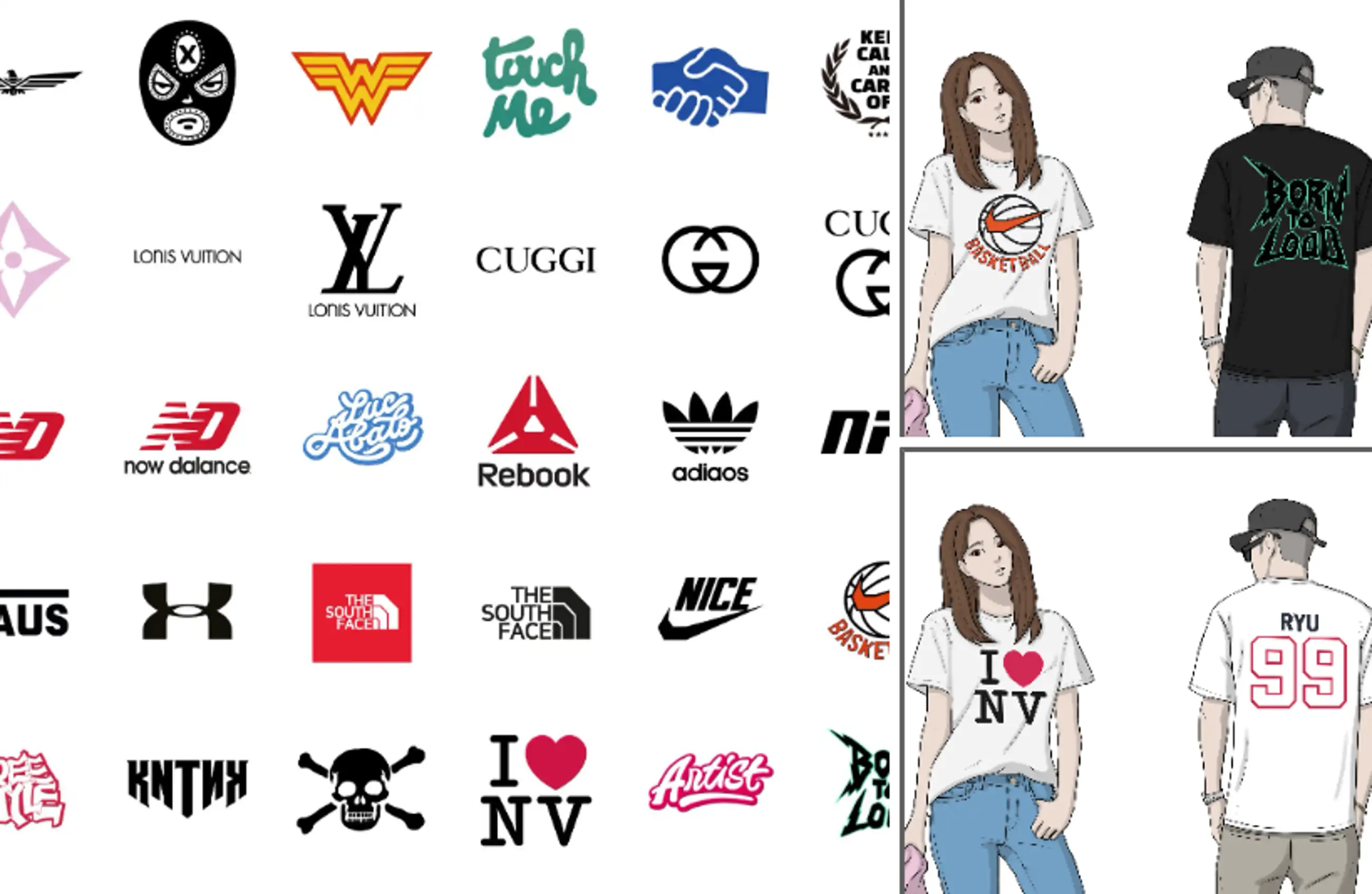 Fashion Clothing T-Shirt Trademark and Logo