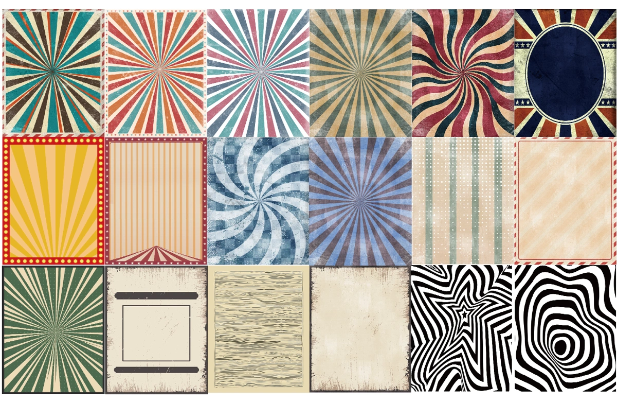 Retro atmosphere background 45 types