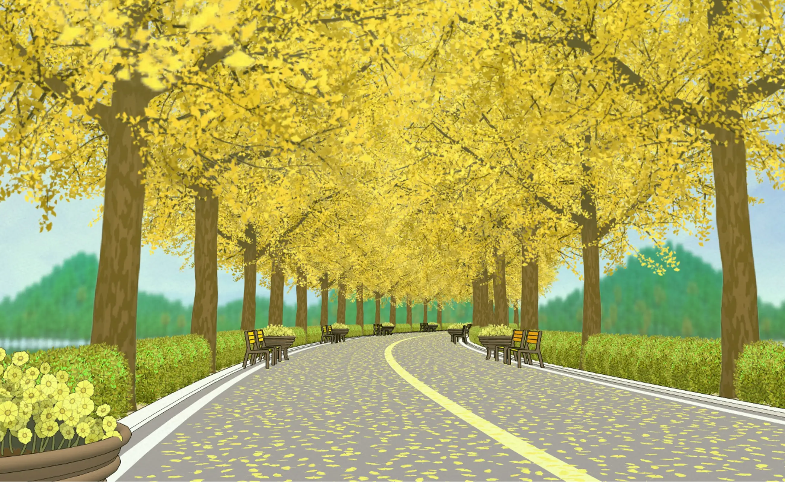 Ginkgo trail