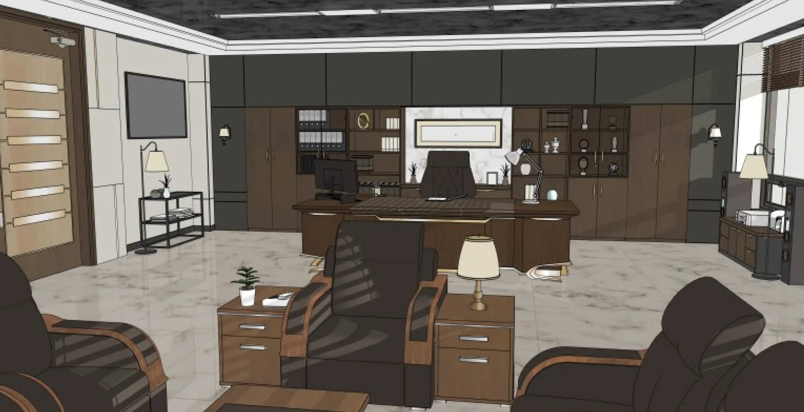[Company set] President's office and secretary's office