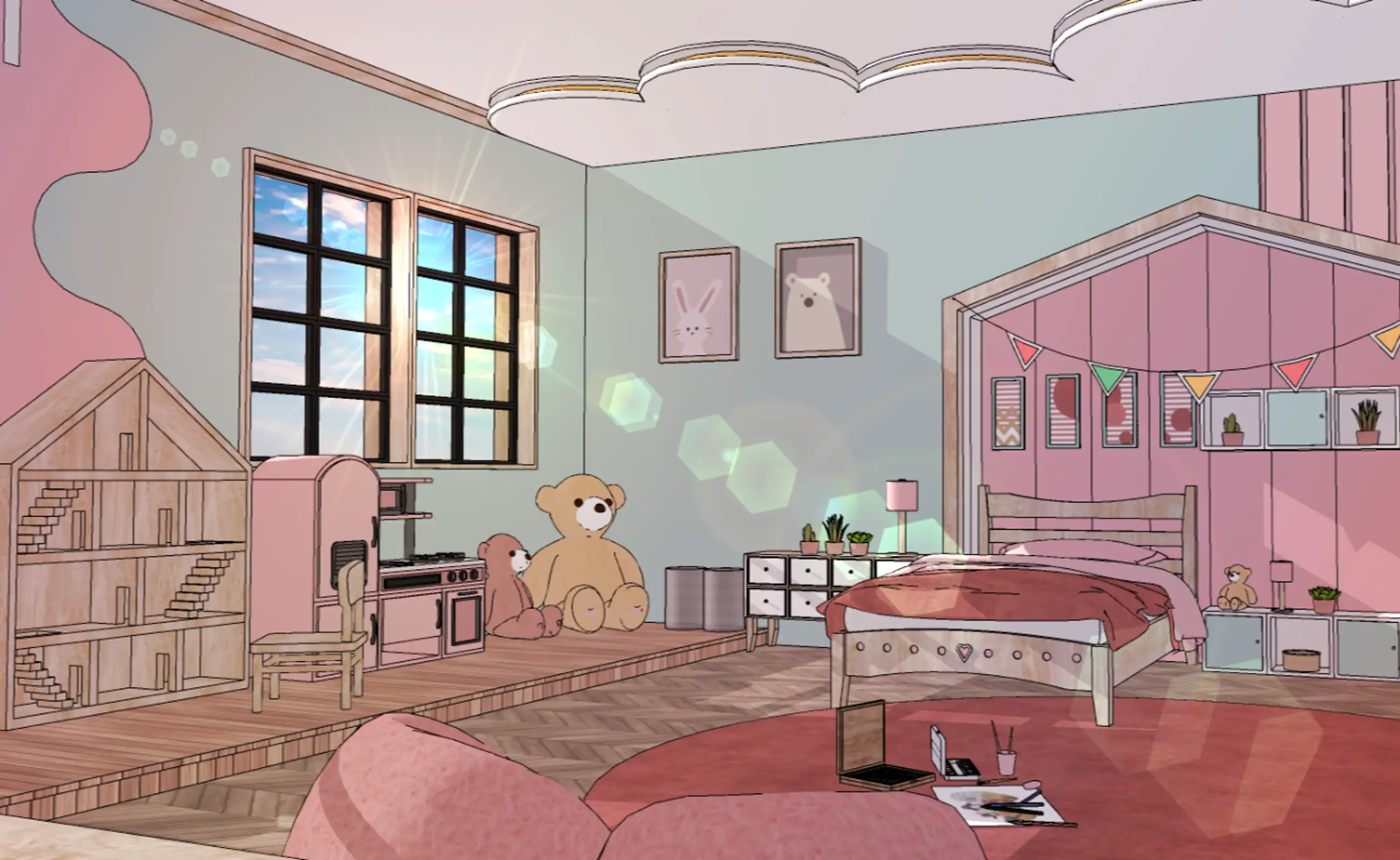 Cute Children's Room (Boys + Girls)