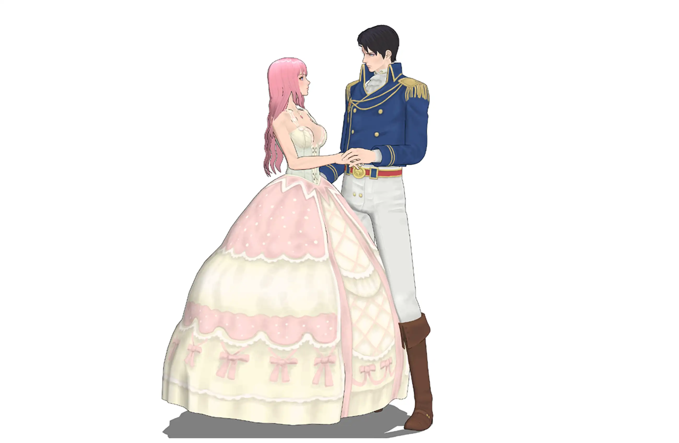 Romance fantasy Style 3D Character Cute Material / Men's and Women's Set