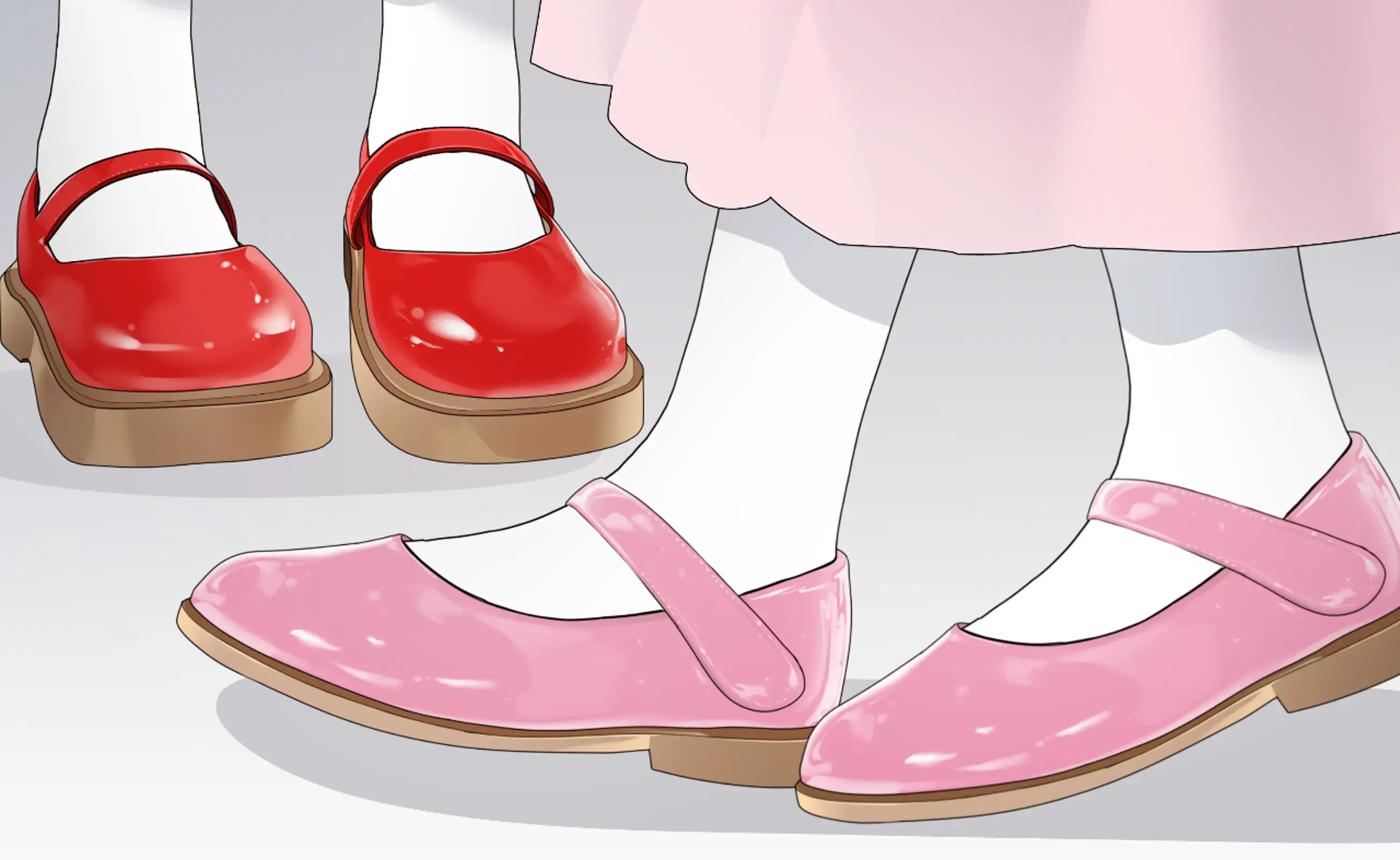 Shoes for Young Characters, Hand Image Material Set