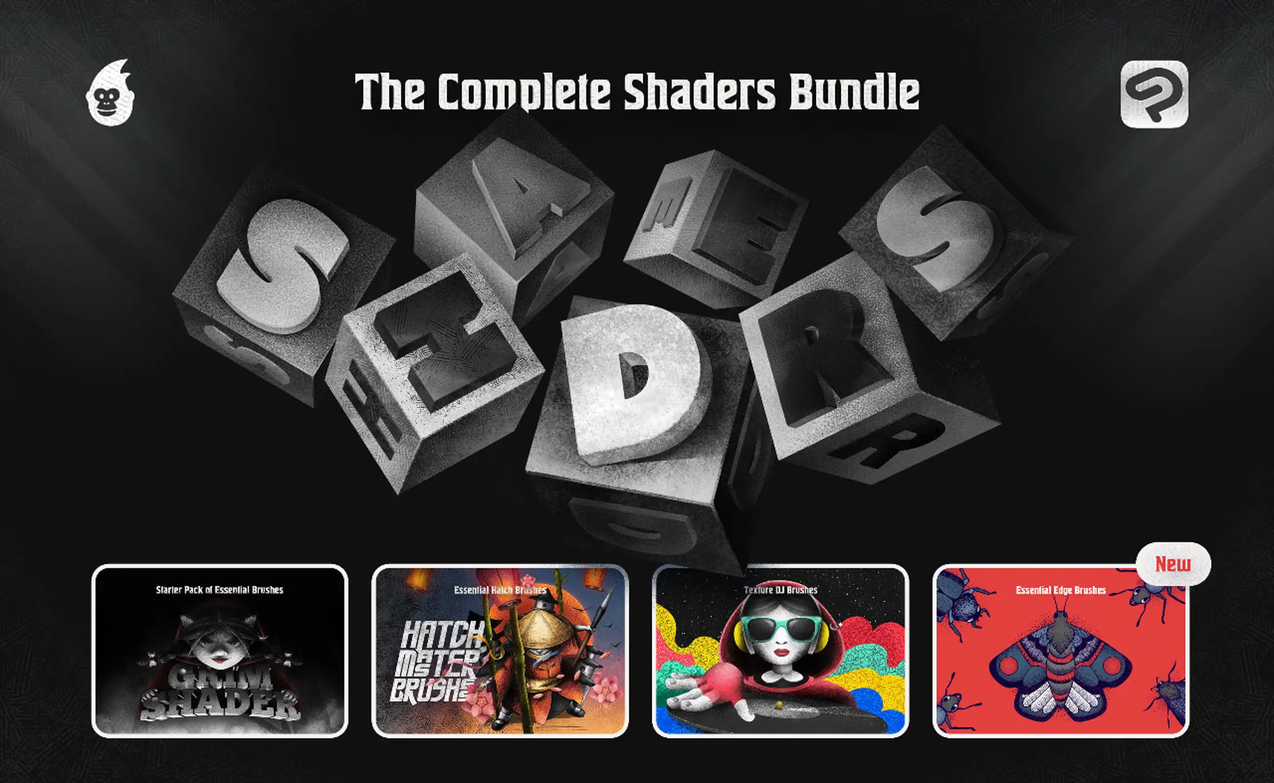 Clip Studio Shader Brushes Bundle