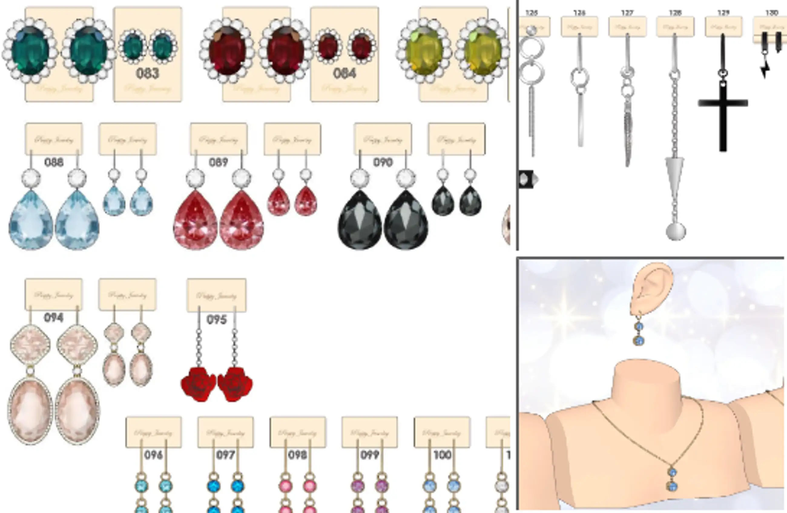 130 Types of Earrings