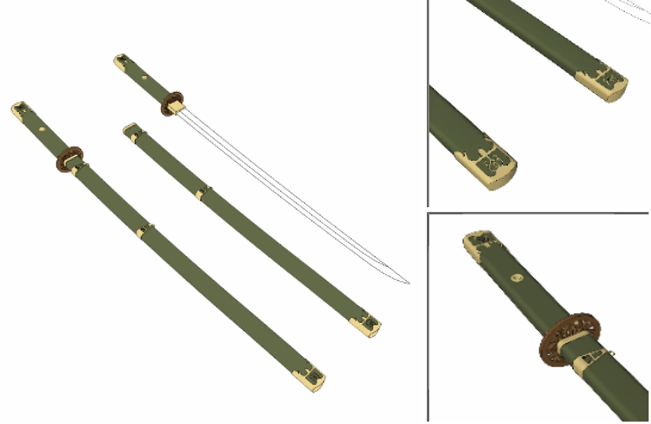 3D武器 - クリスkris(東南アジア短剣)