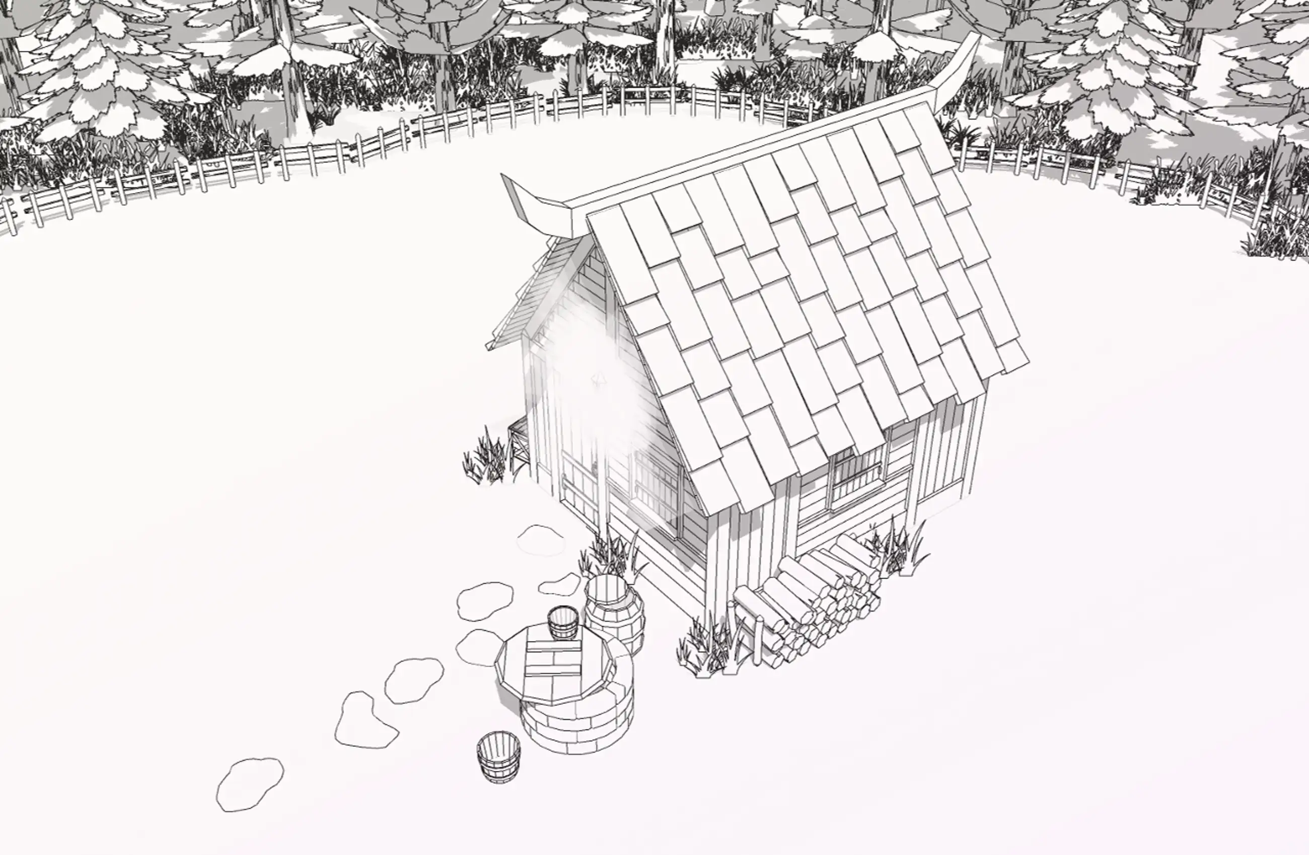 Finished Pioneering Village A Single Product - Board House A