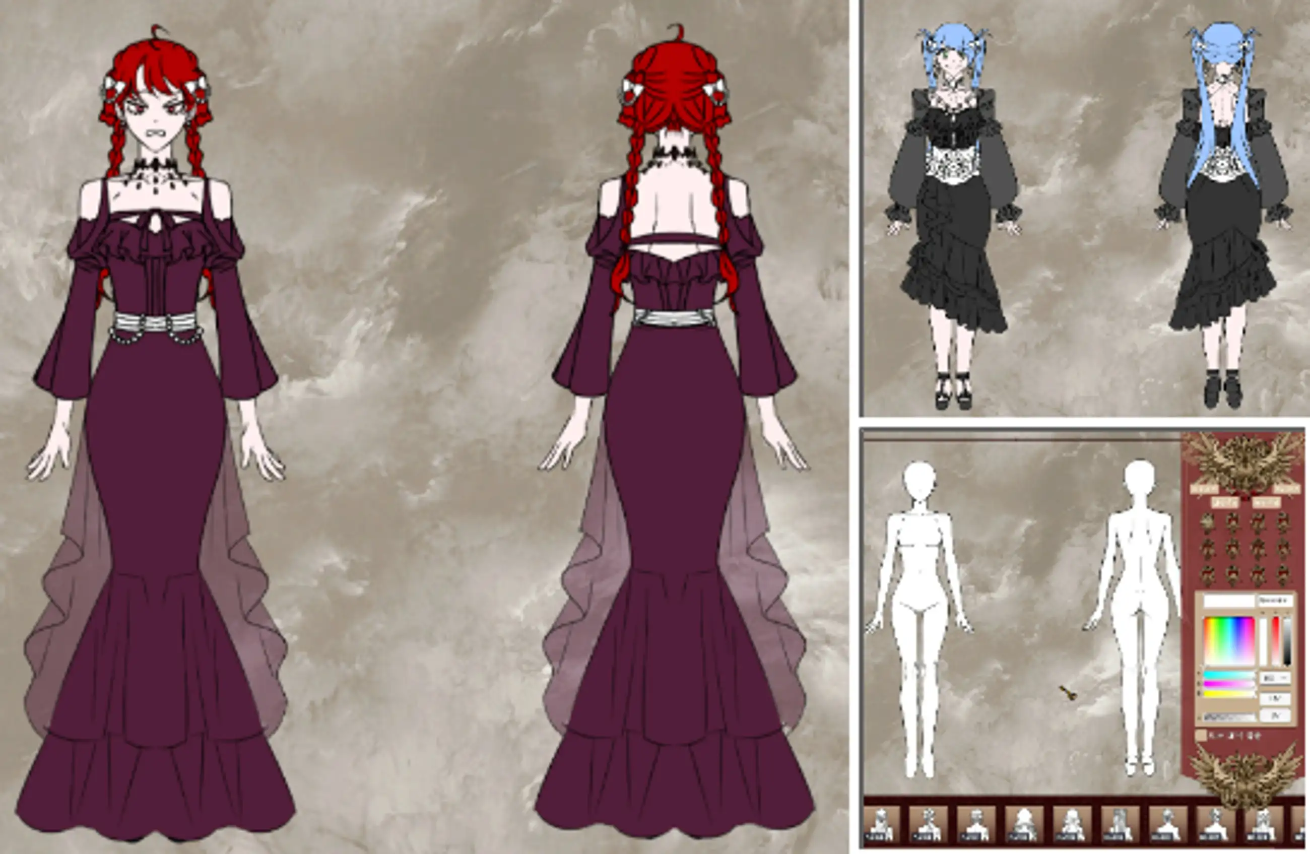 Romantic Fantasy Female Protagonist Clothing Design Program