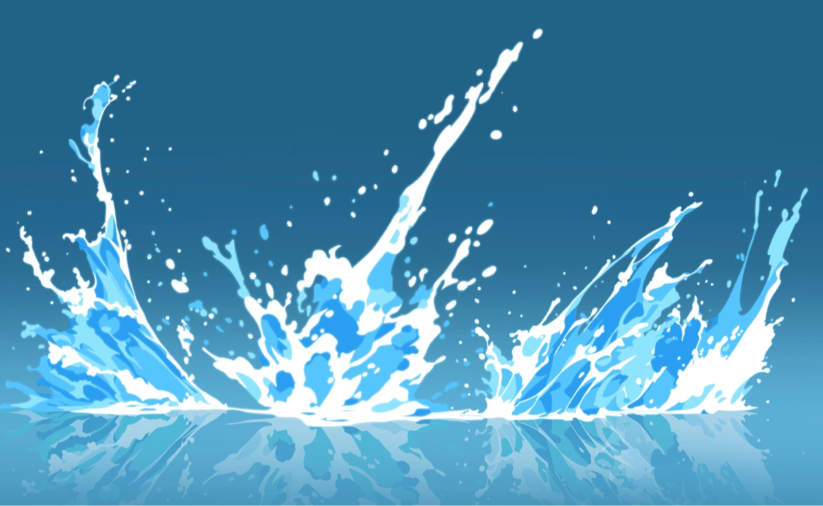 SSS級ウェブトゥーンアクションを！<水エフェクト>