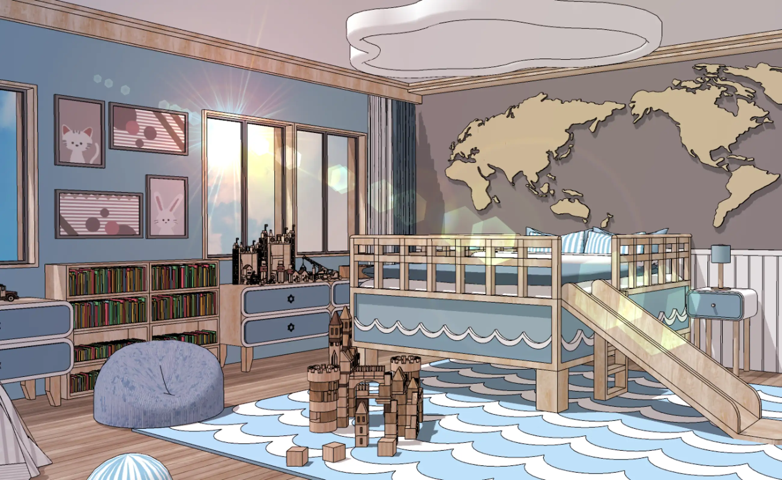 Cute Children's Room (Boys + Girls)