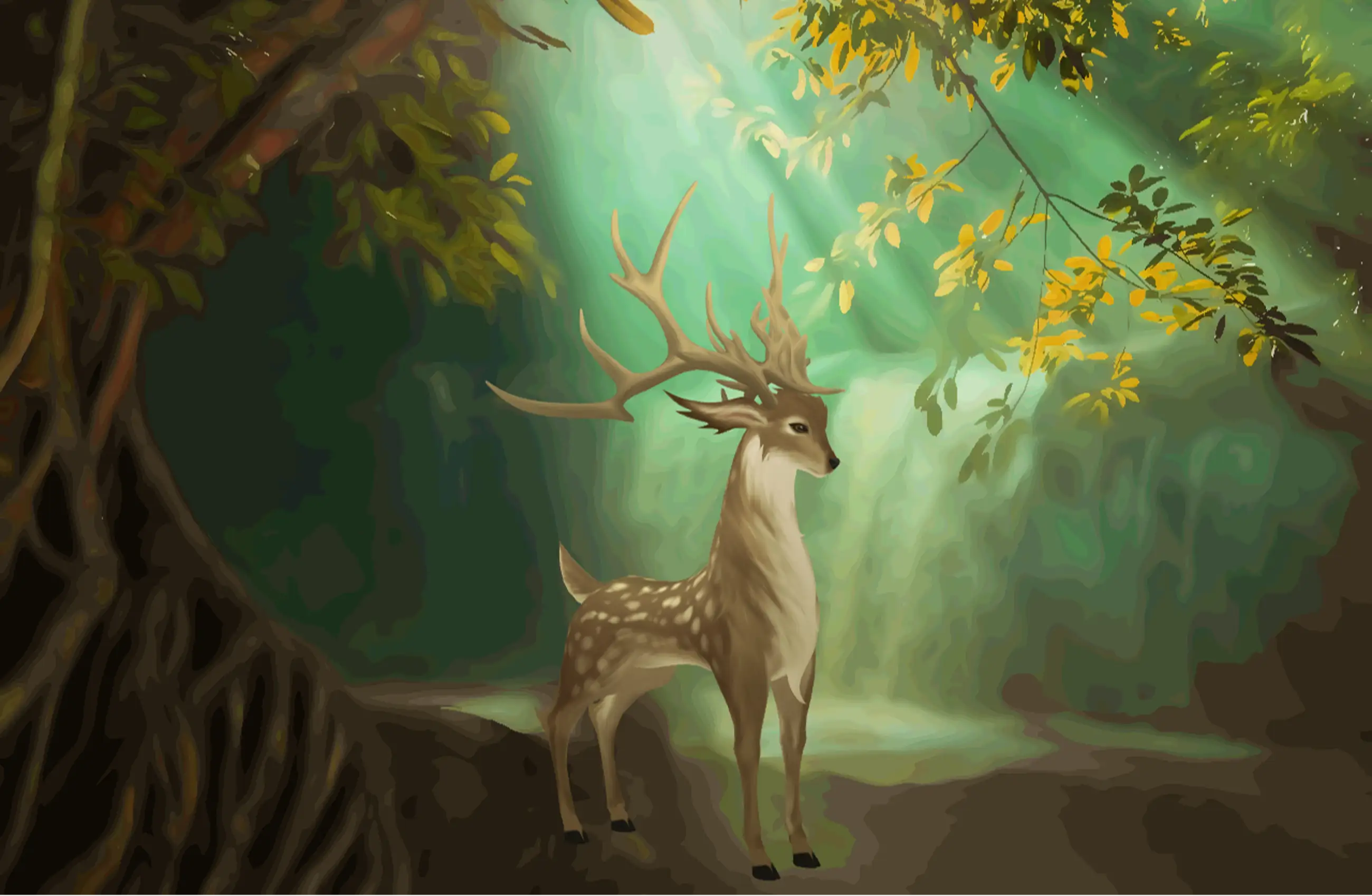 Mysterious and dreamy spirituality - Deer Single Product [3D Creature]