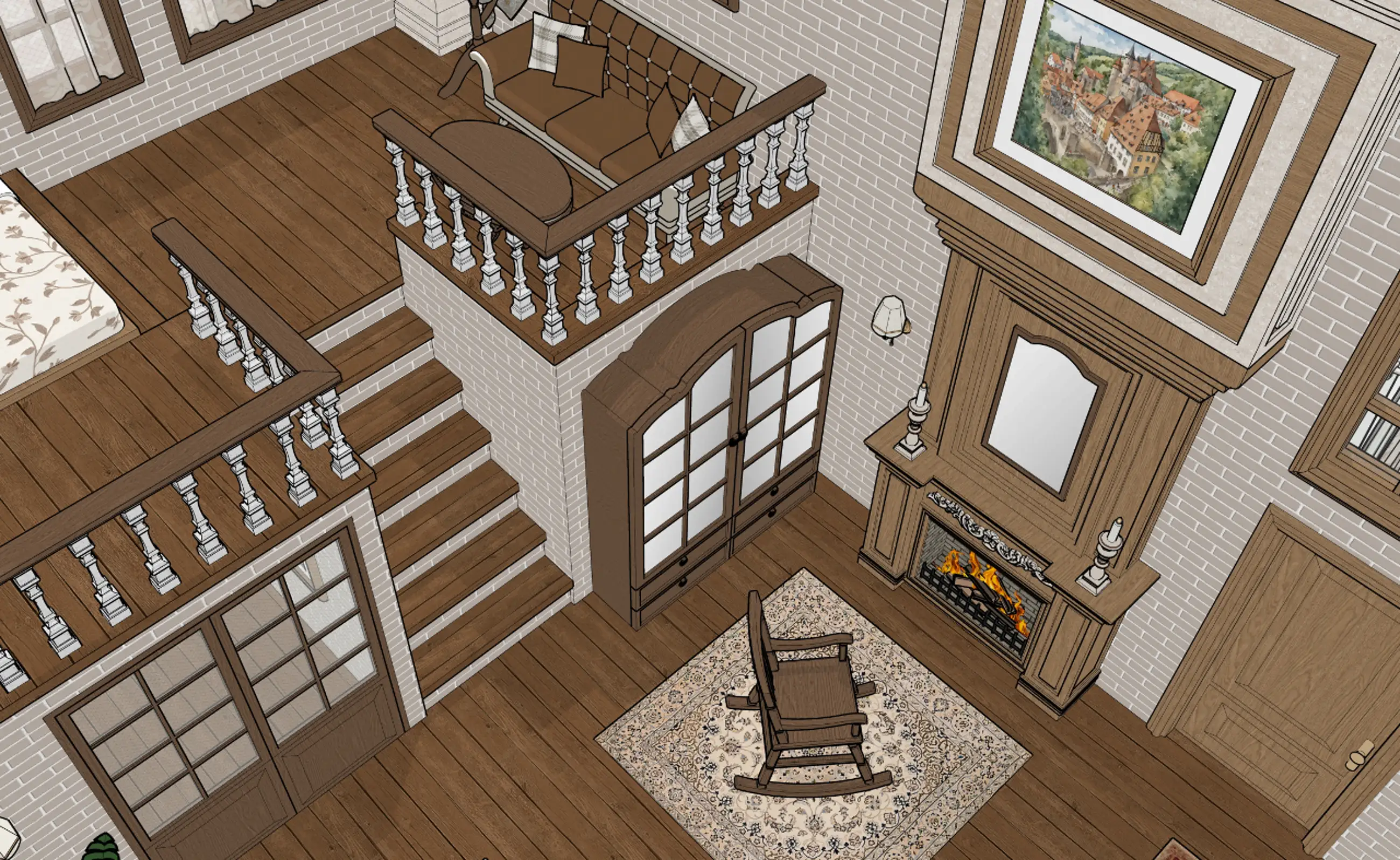 Vintage House (Interior+Corridor+Building Appearance)