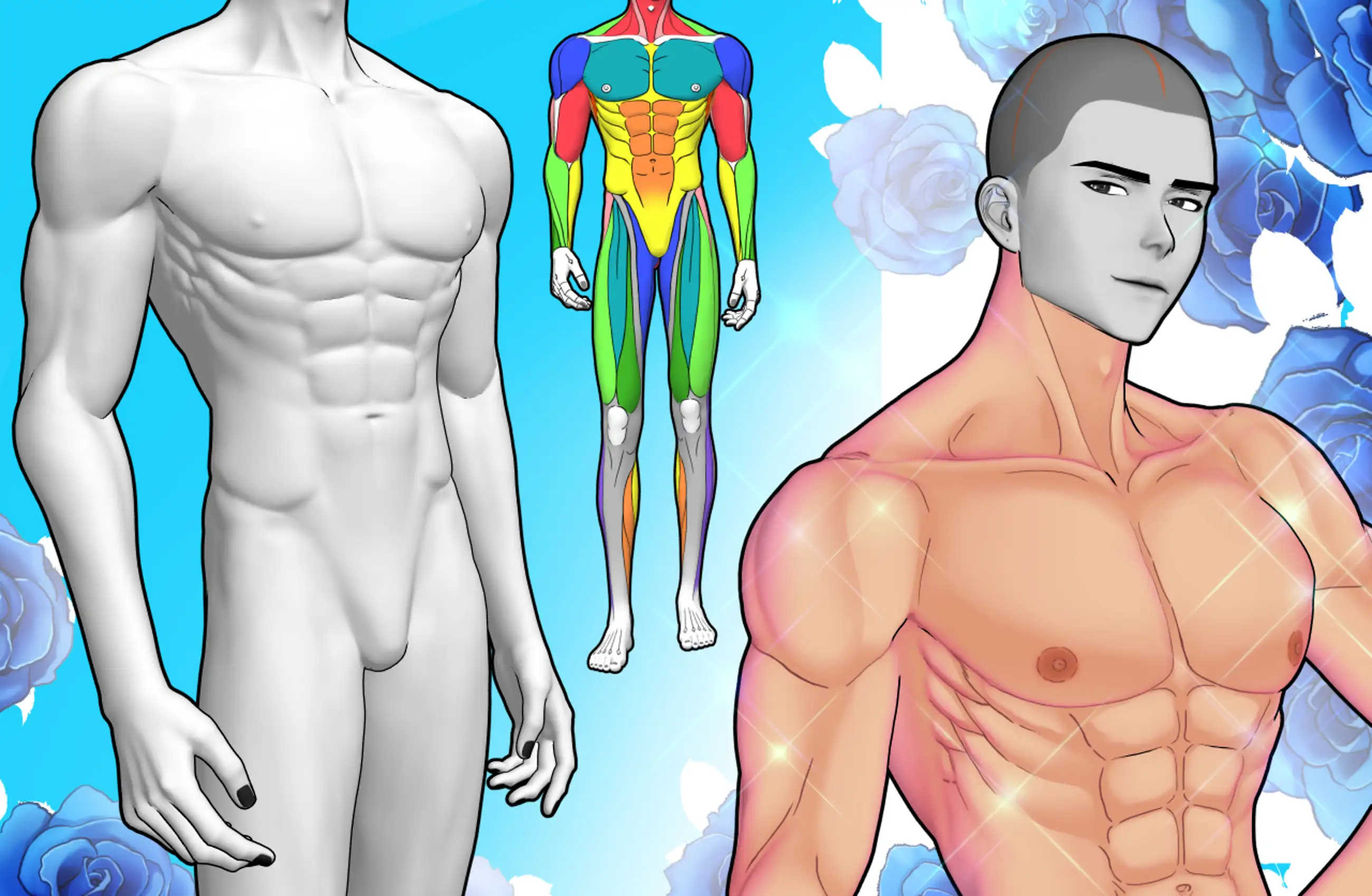 3D Muscular Man for CSP (A1)