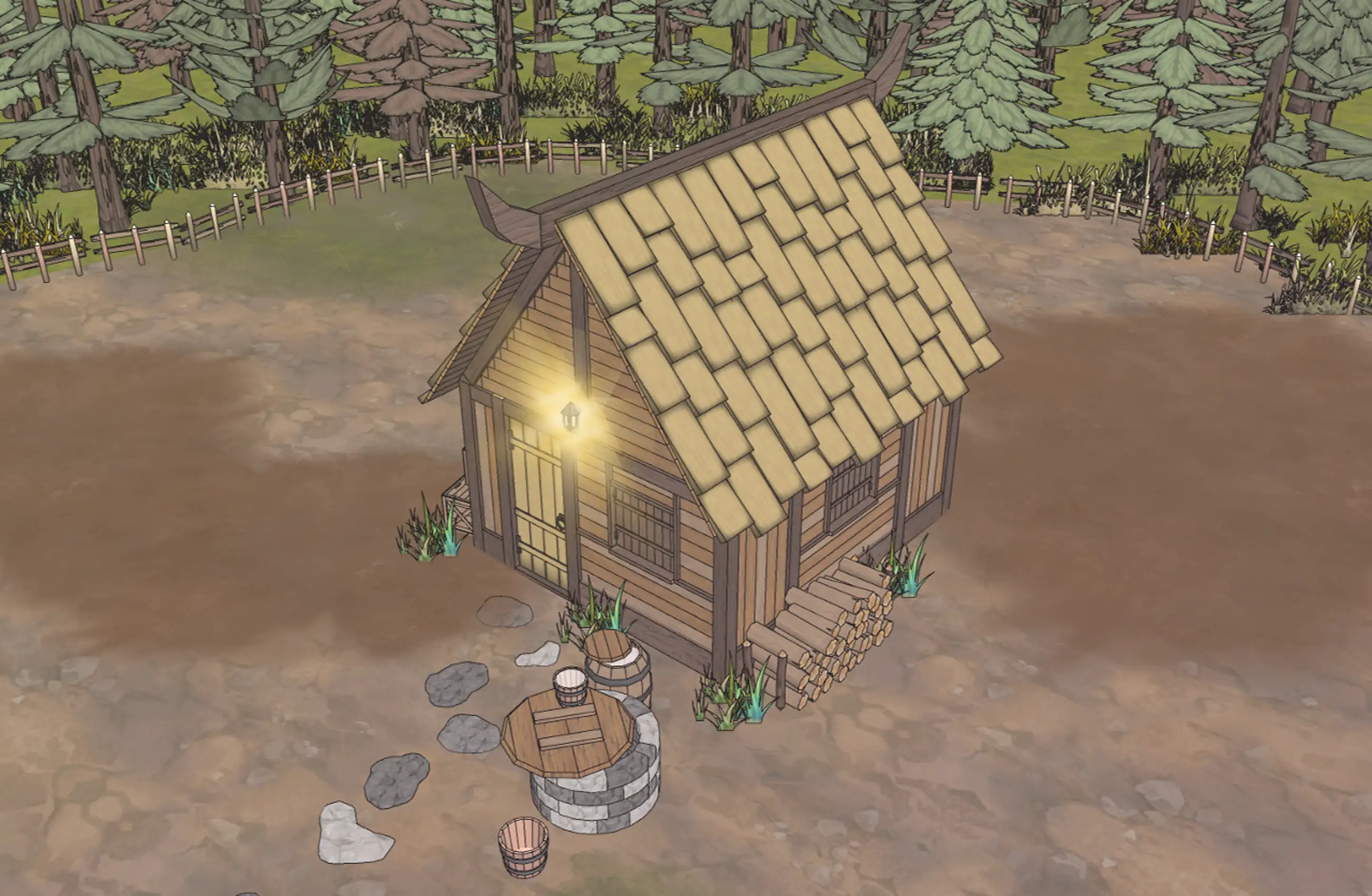 Finished Pioneering Village A Single Product - Board House A