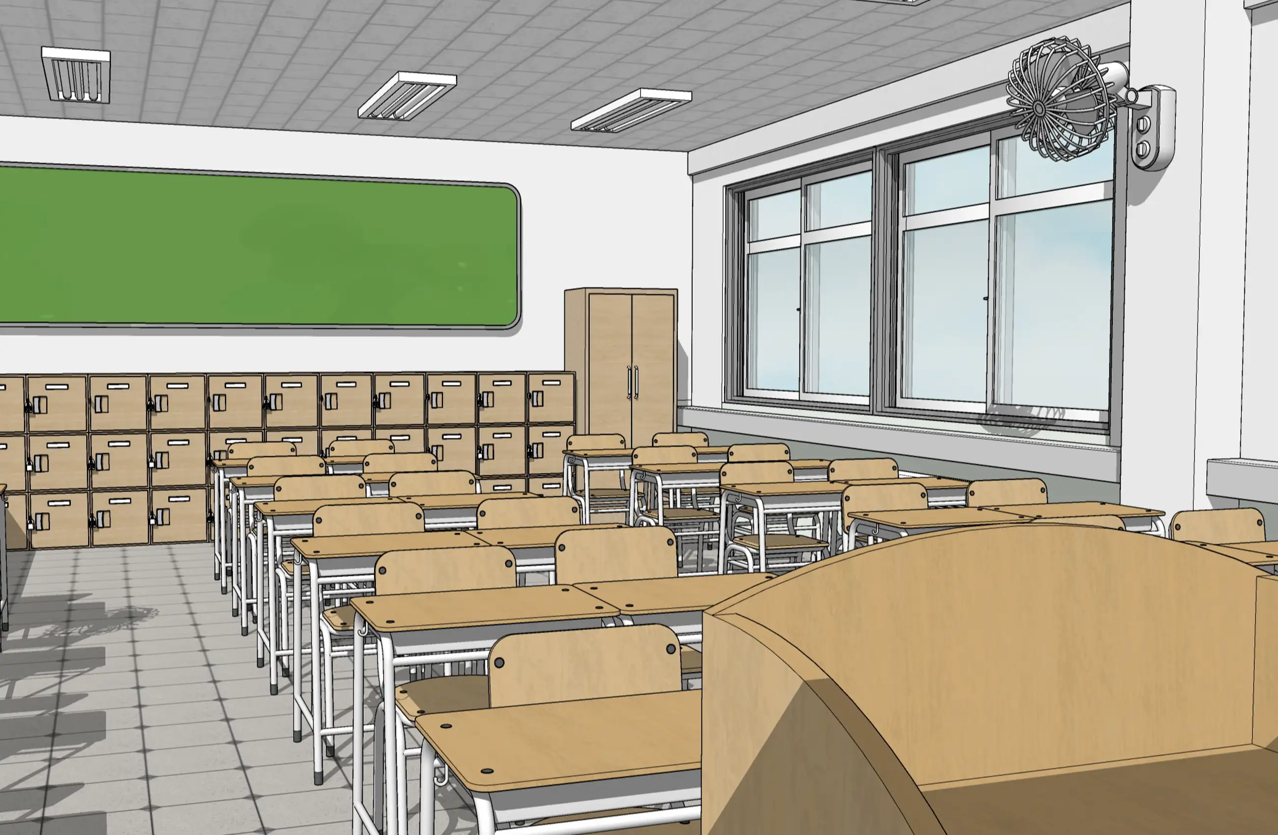 School Classroom Interior