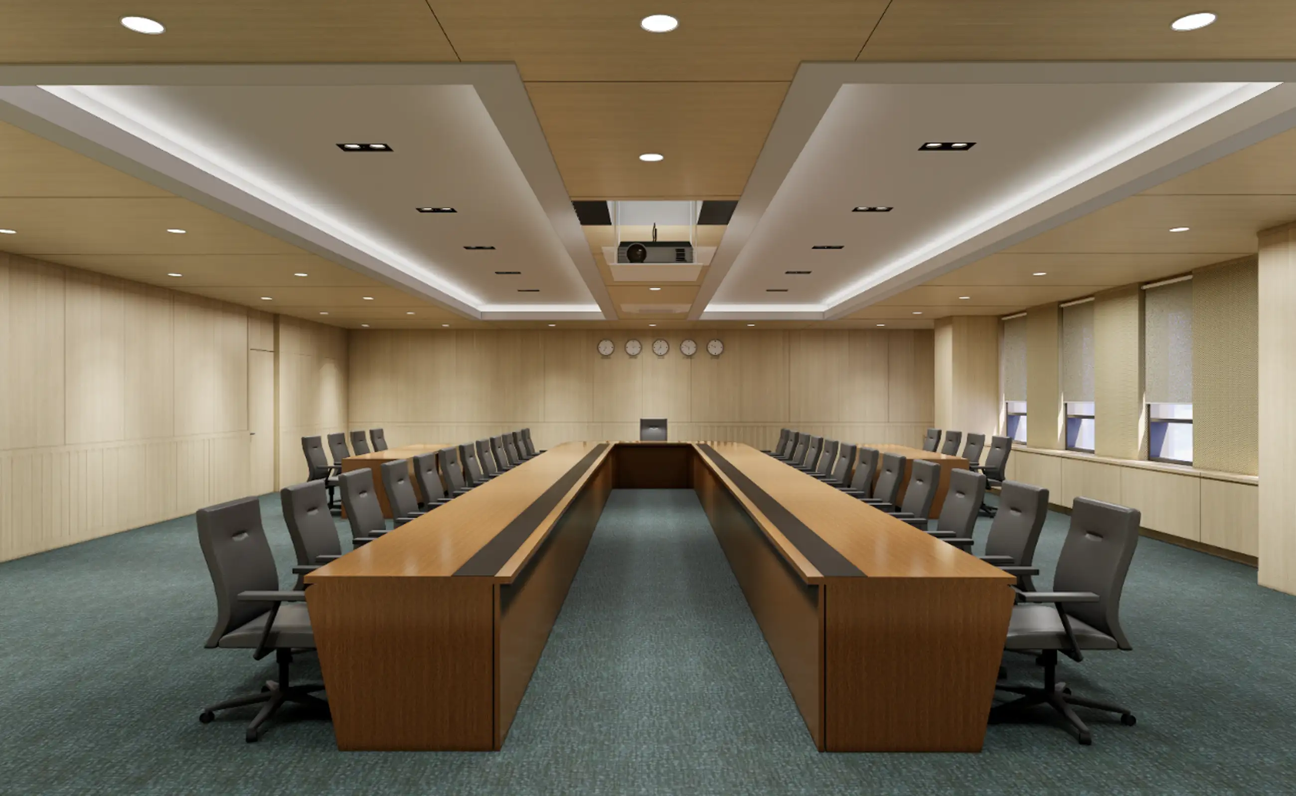 Conference room in a government office