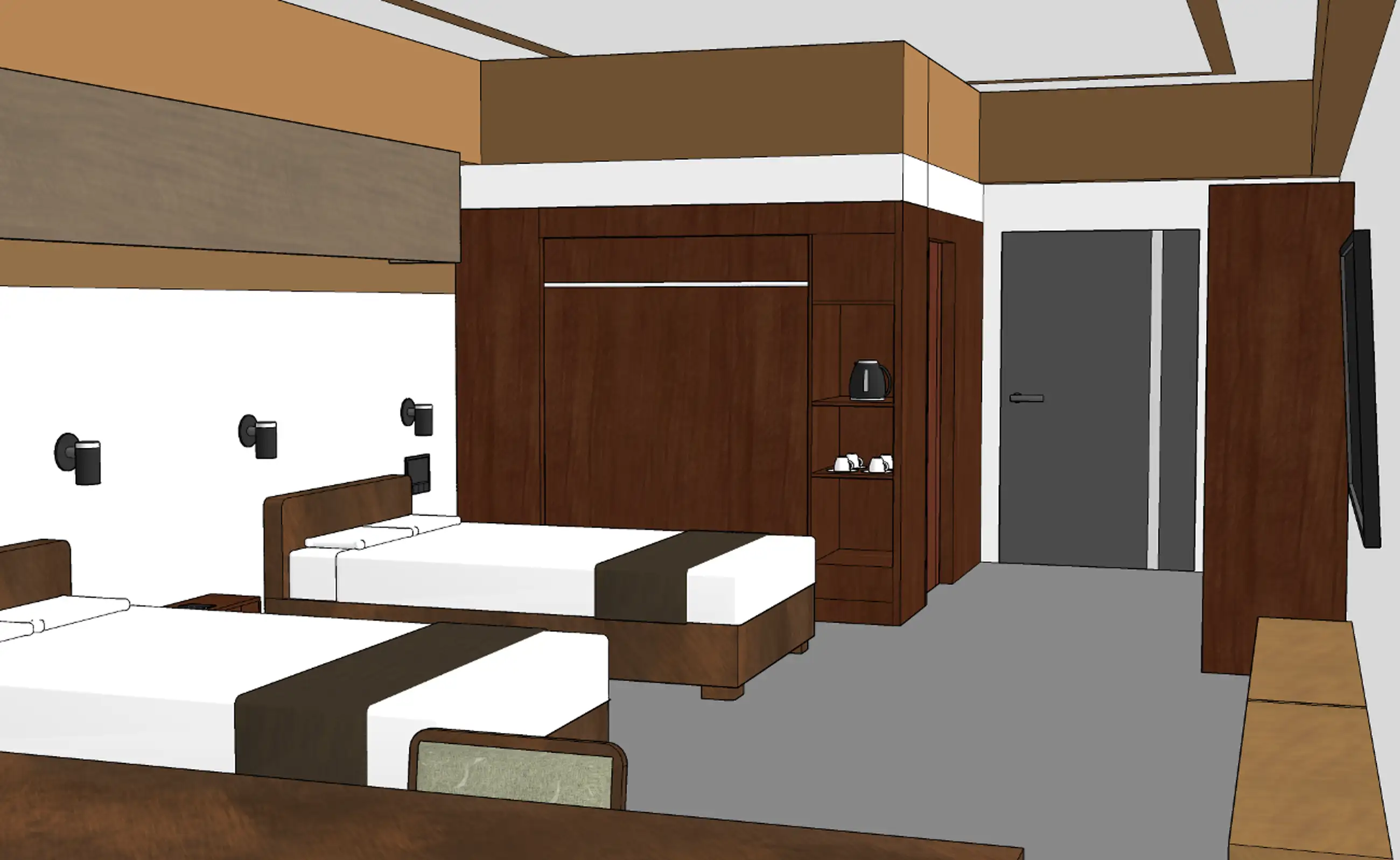 [Free distribution] Business hotel. - Twin rooms