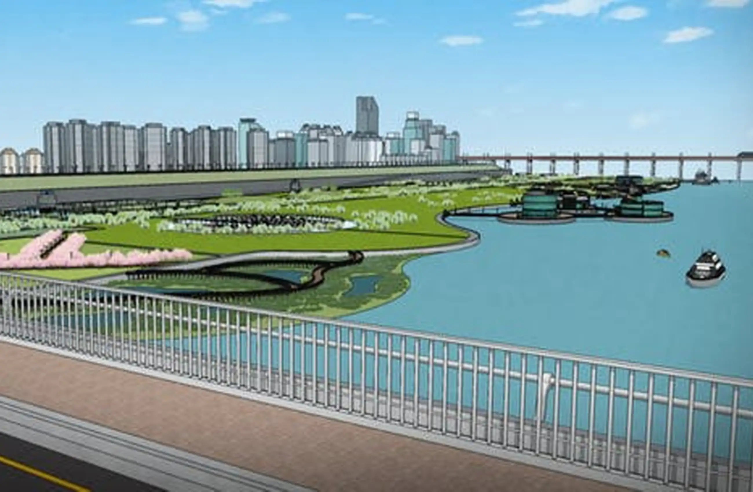 High waterfront of the Han River