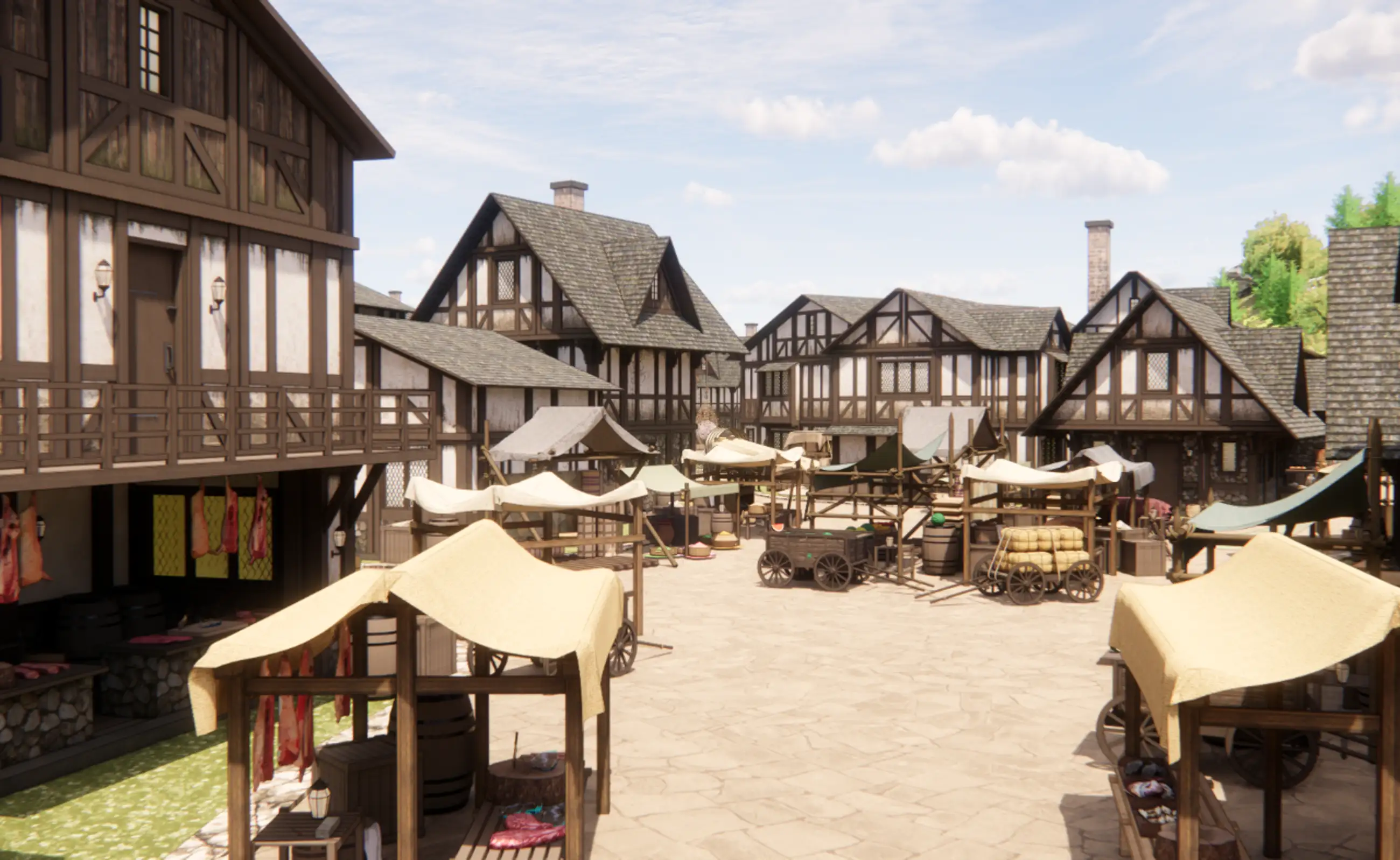 Medieval Fantasy Canal Village