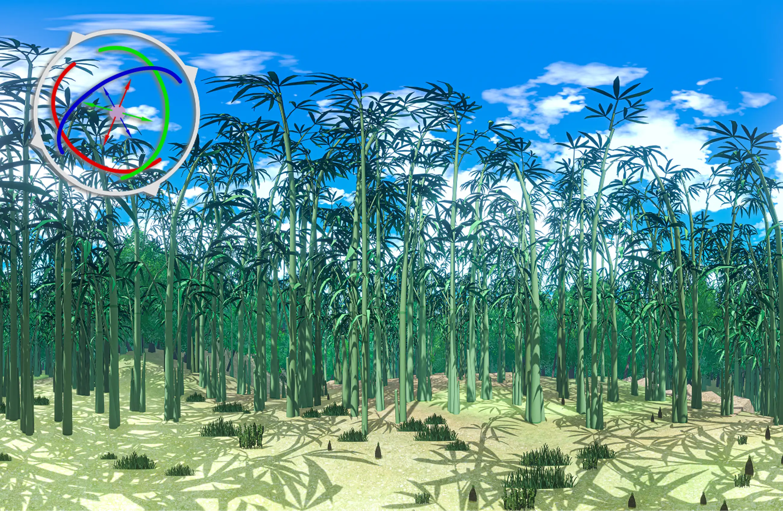 [360度パノラマ] 森の竹ver。