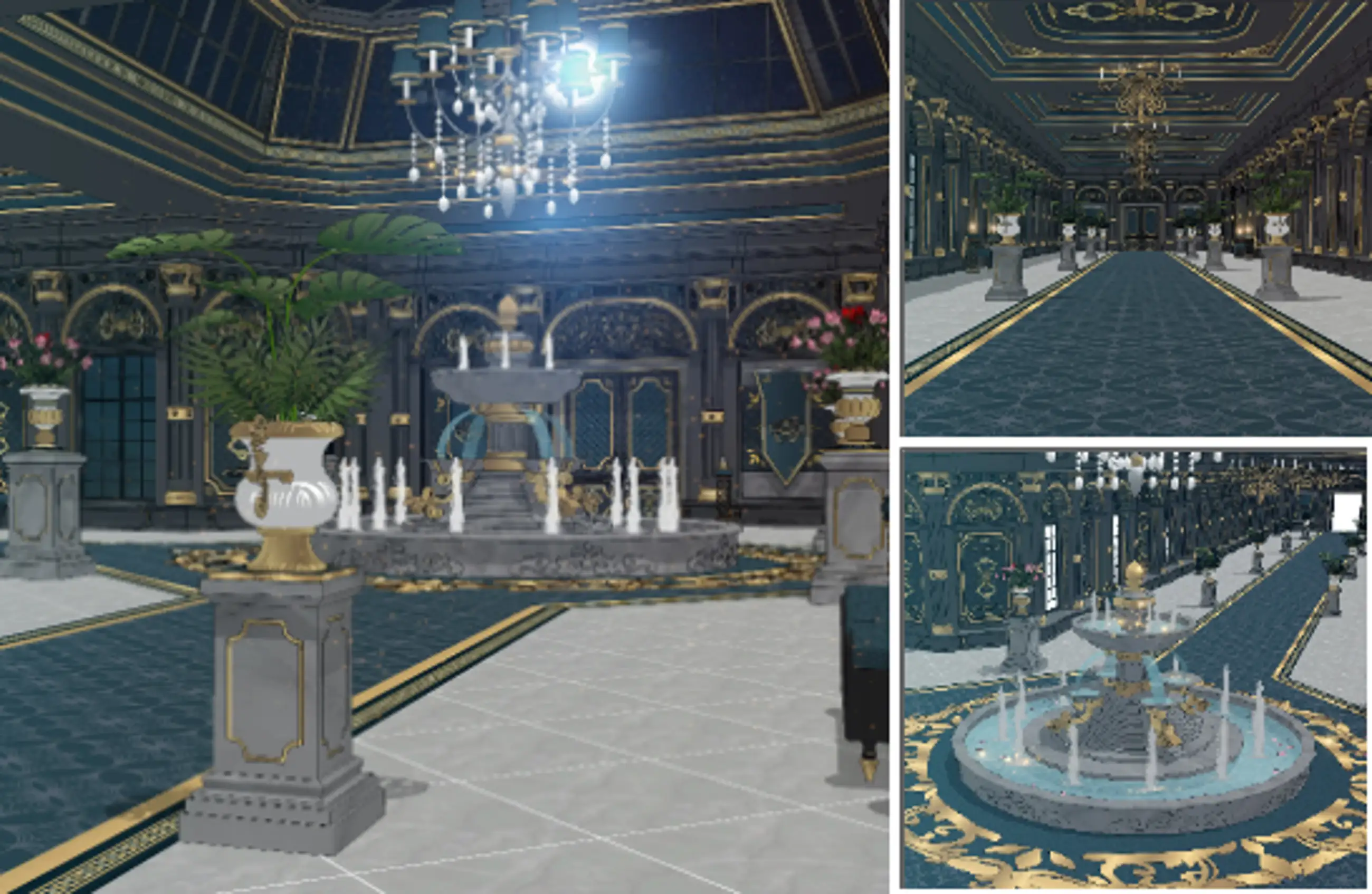 Black & Gold Lofan mansion that reminds me more and more - Corridor