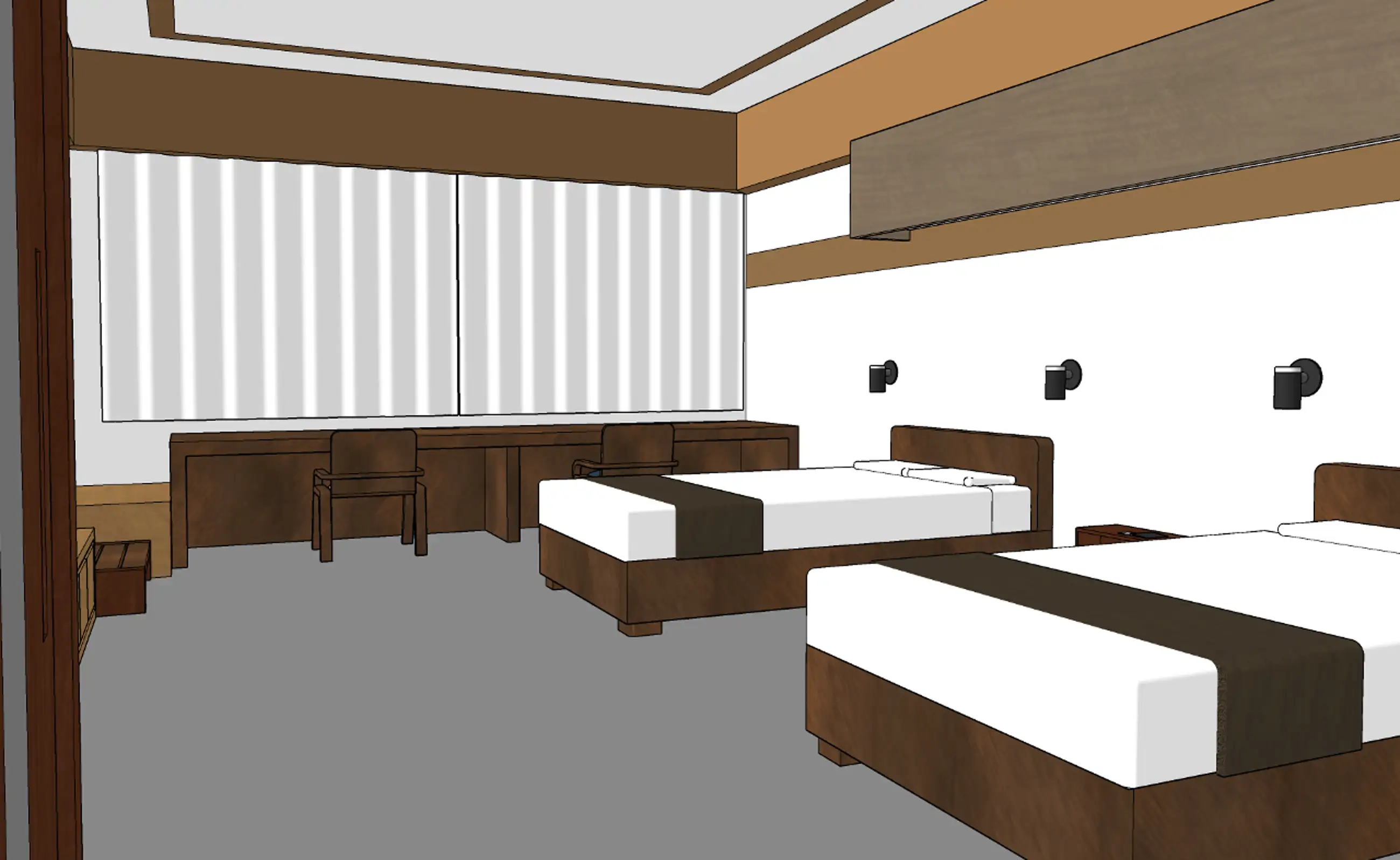 [Free distribution] Business hotel. - Twin rooms