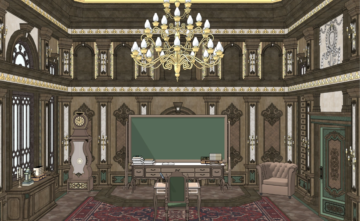 Classic Education Room & Studio Set for aristocratic children