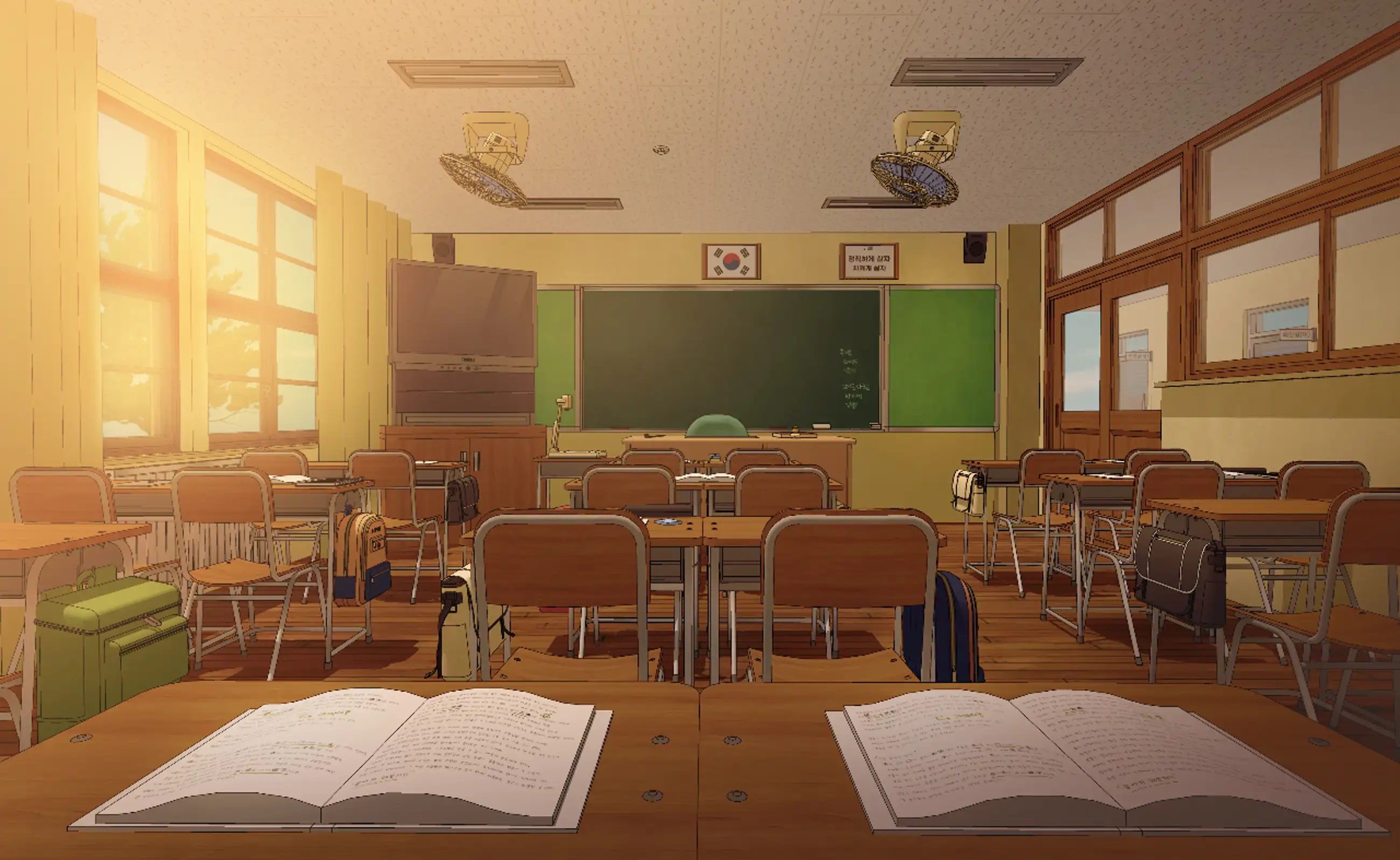 Small school in a countryside in the 2000s <Classroom>