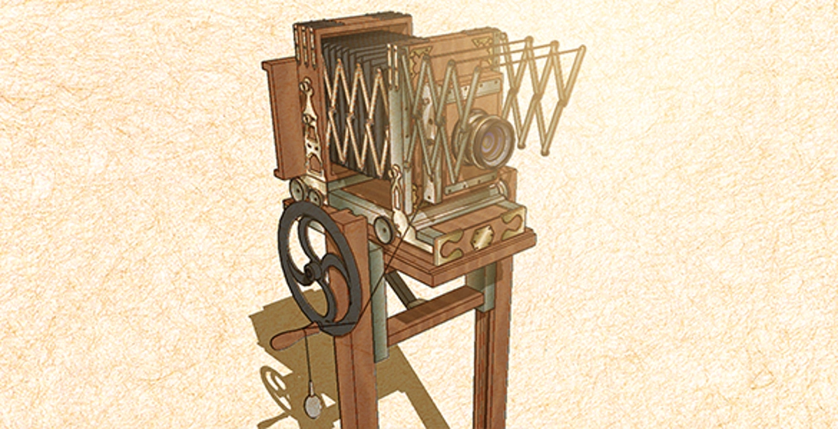 昔の写真館カメラ