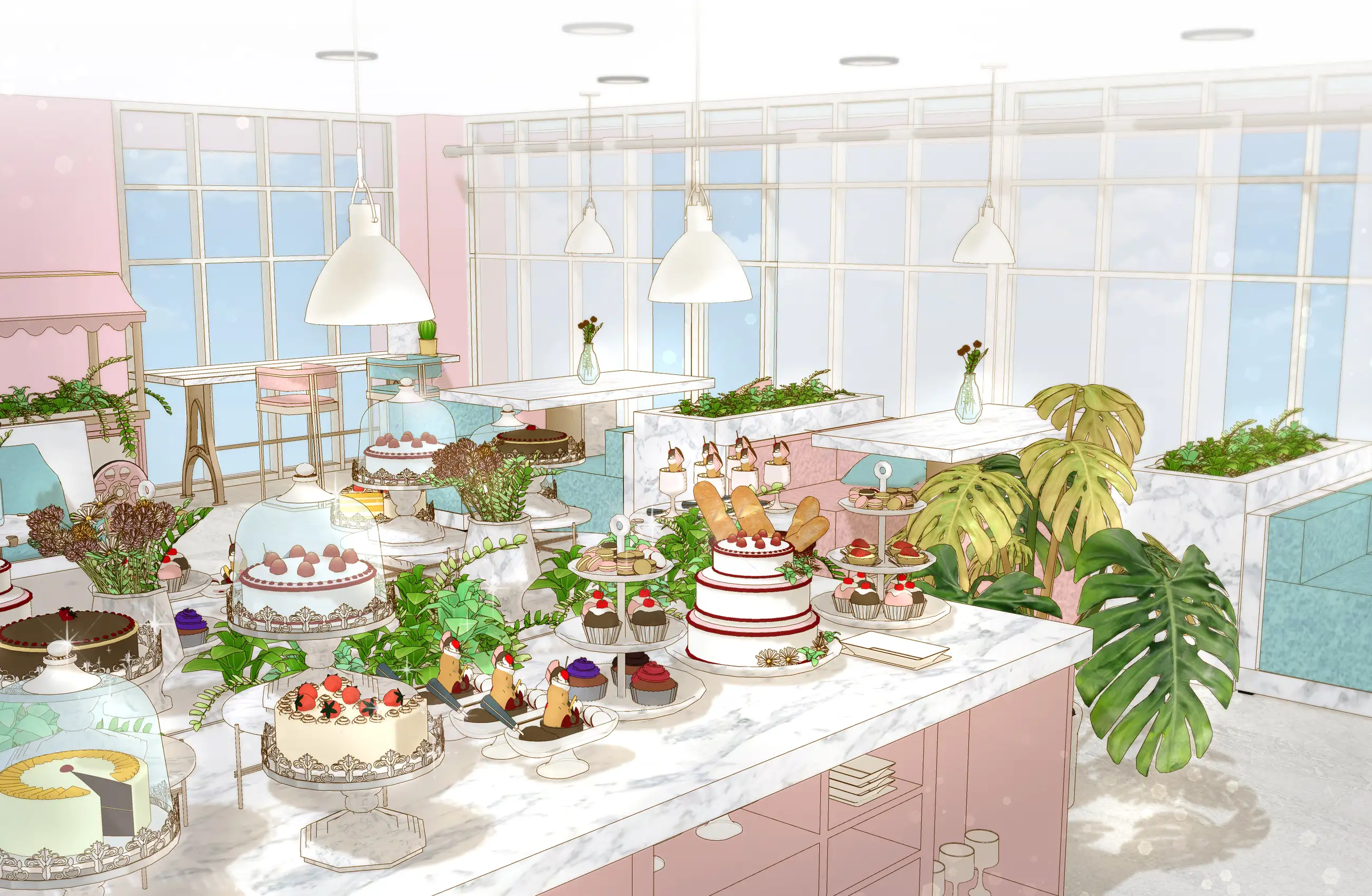 Flower shop & dessert cafe