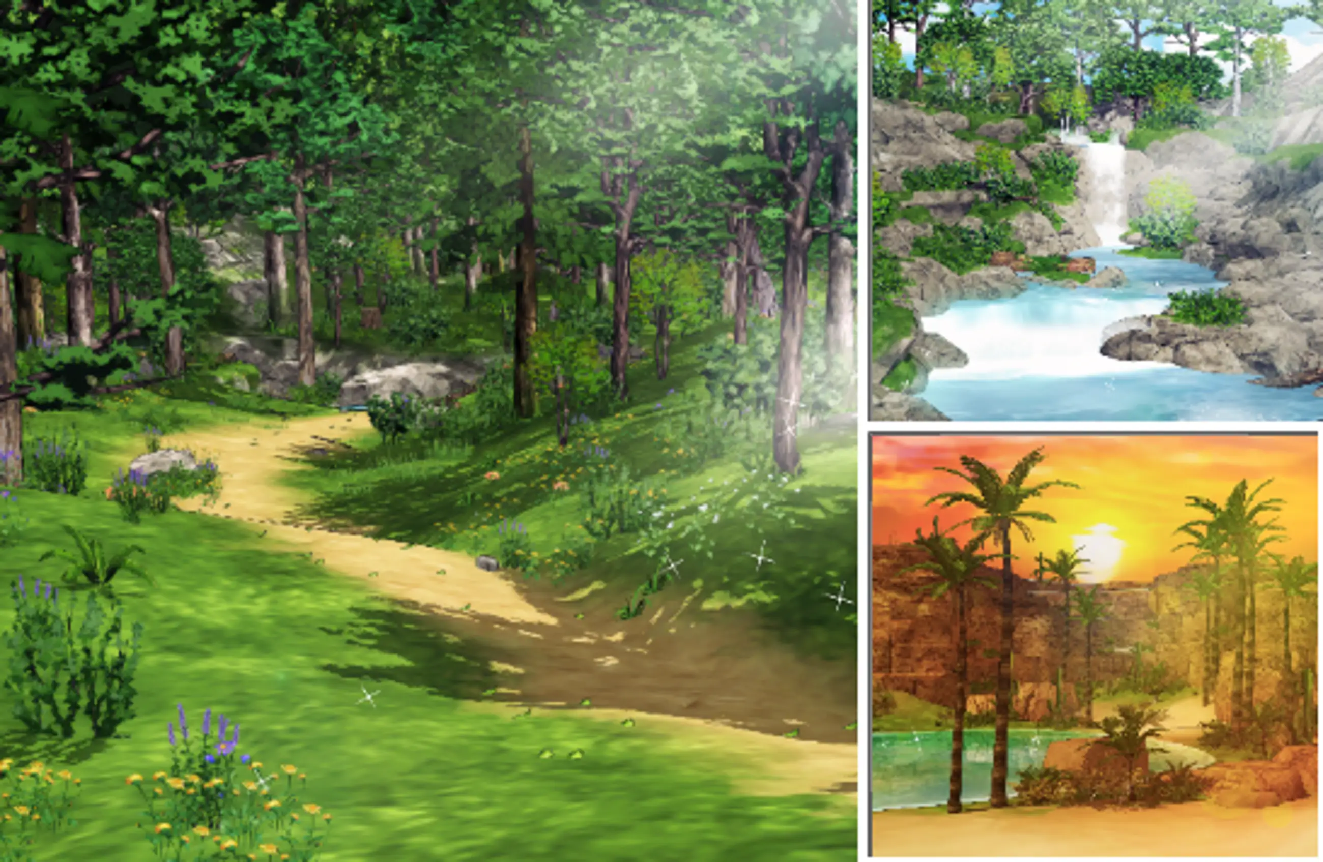 Anime Forest Background Pack