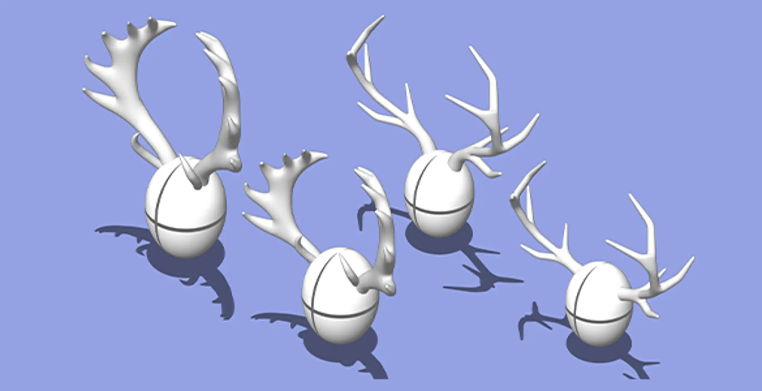 Horn 3D Materials - 17 Deer antler