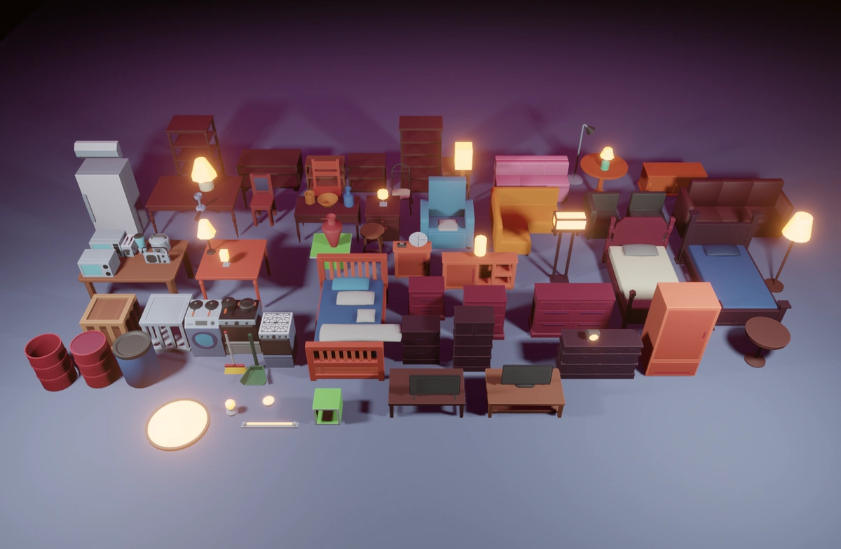 House Hold Objects Props