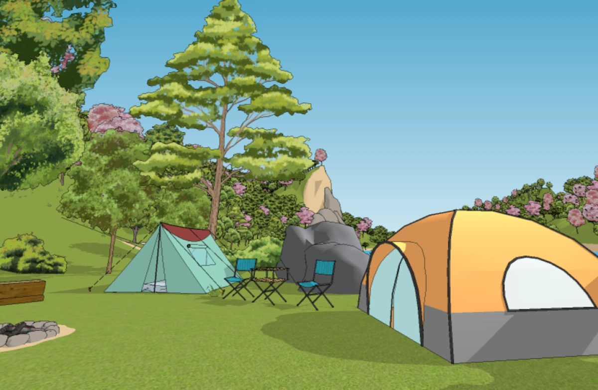 campsite-mountain-lake