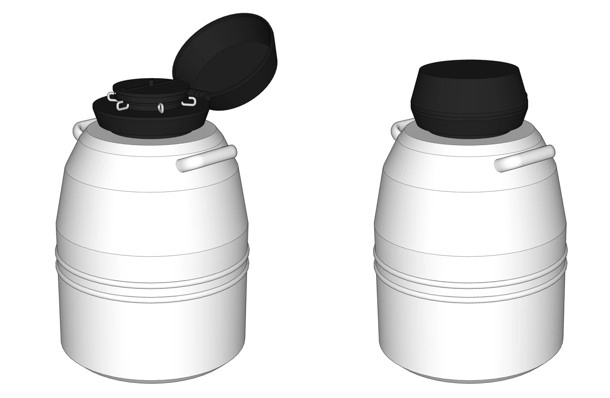Laboratory / laboratory / nitrogen tank / nitrogen container