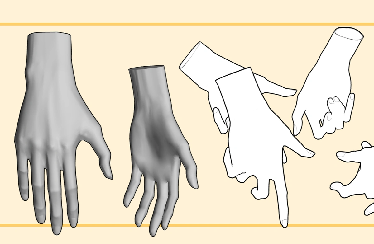 relaxed hand reference