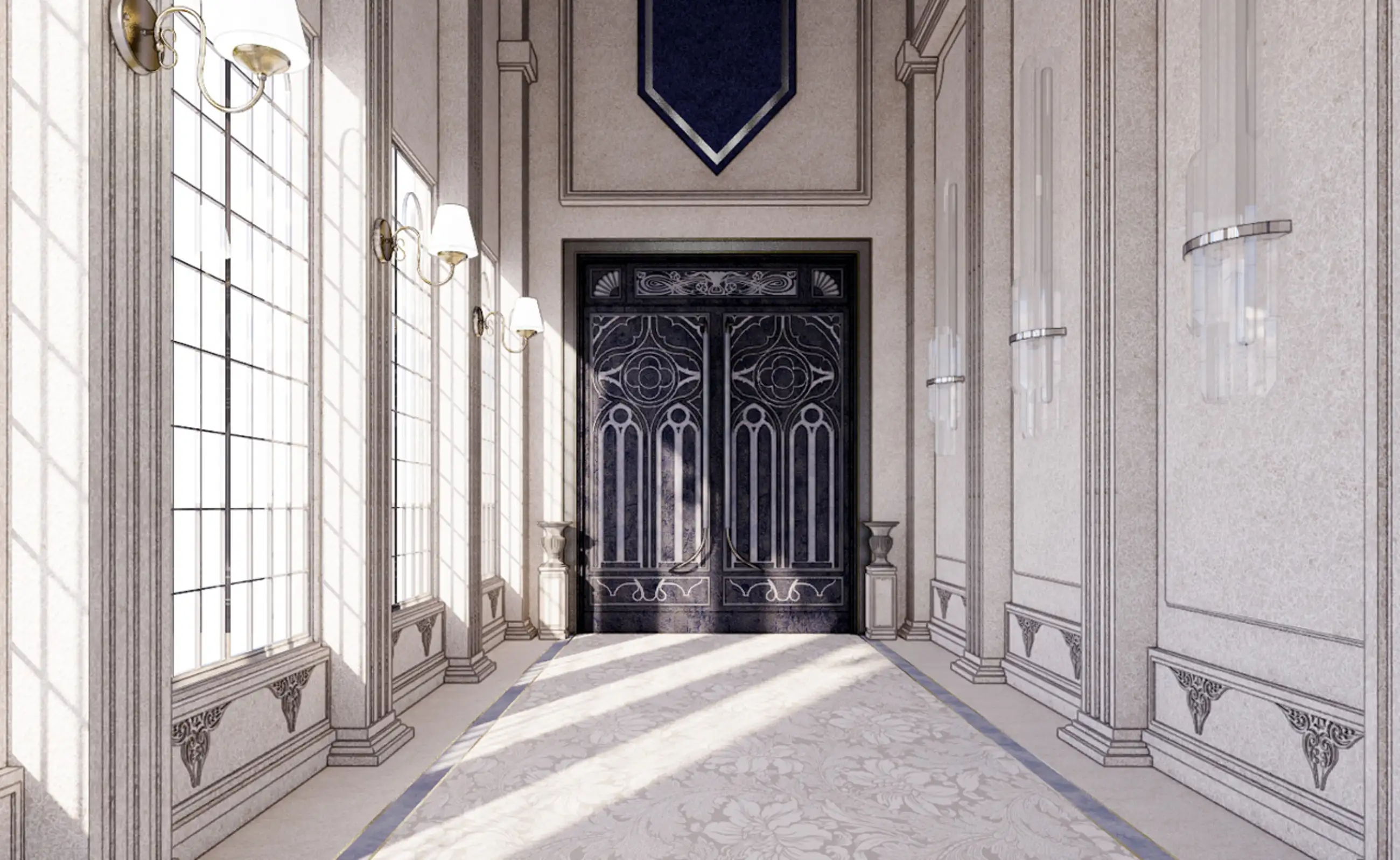 Mansion with a feeling of calm and cleanliness - corridors