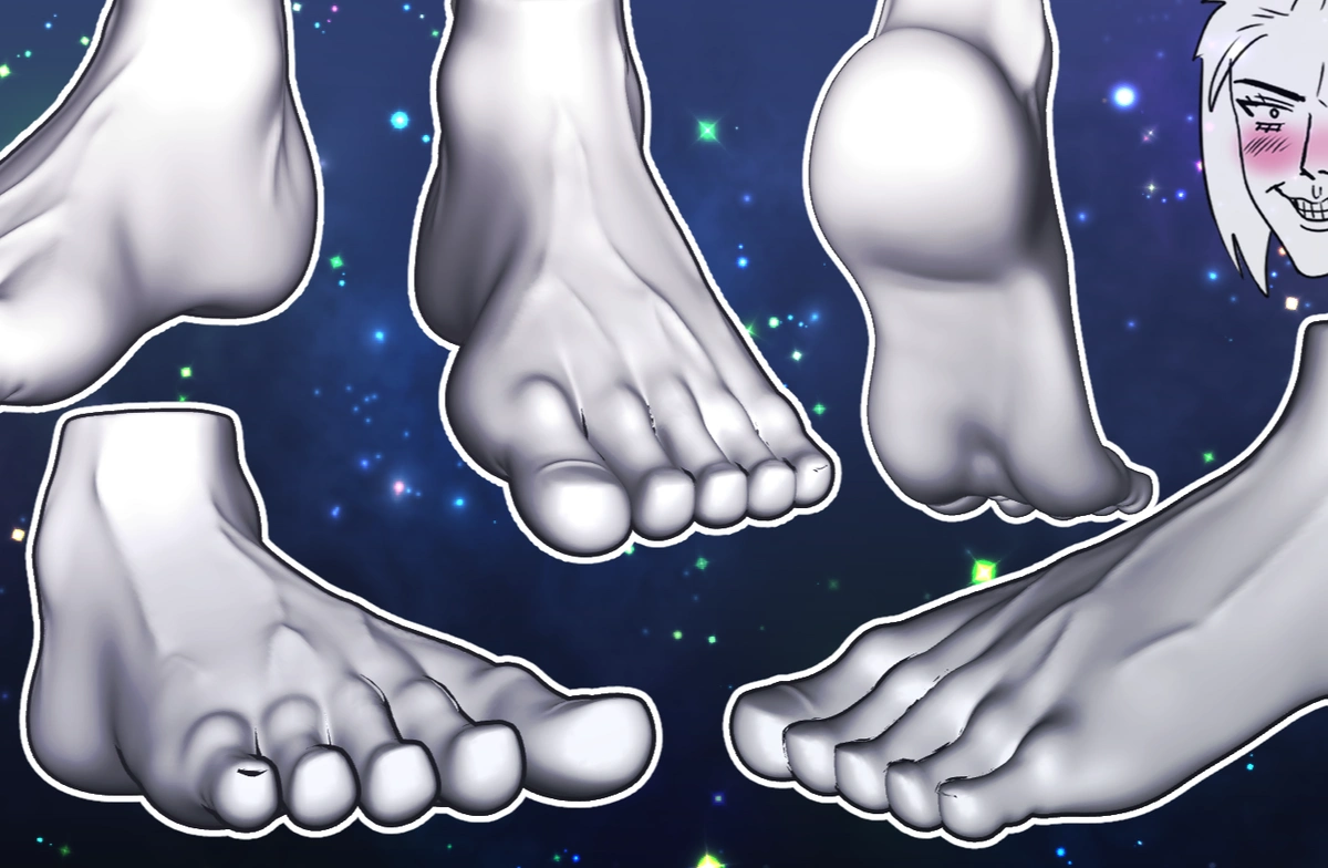 Sexy Male Feet 3D HD