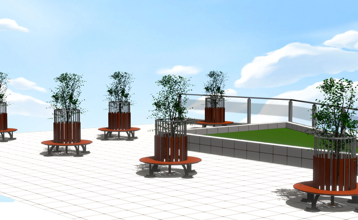 square-with-a-circular-bench