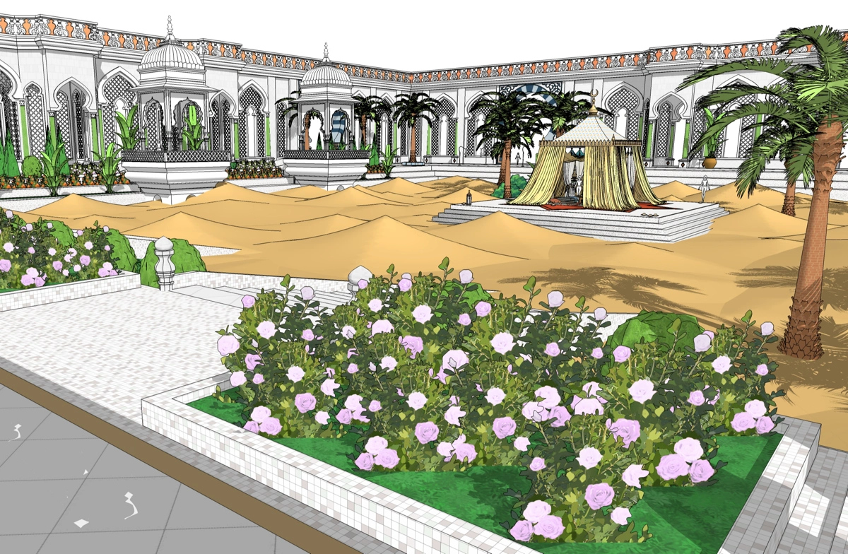 Kingdom of Arabia Outdoor Garden