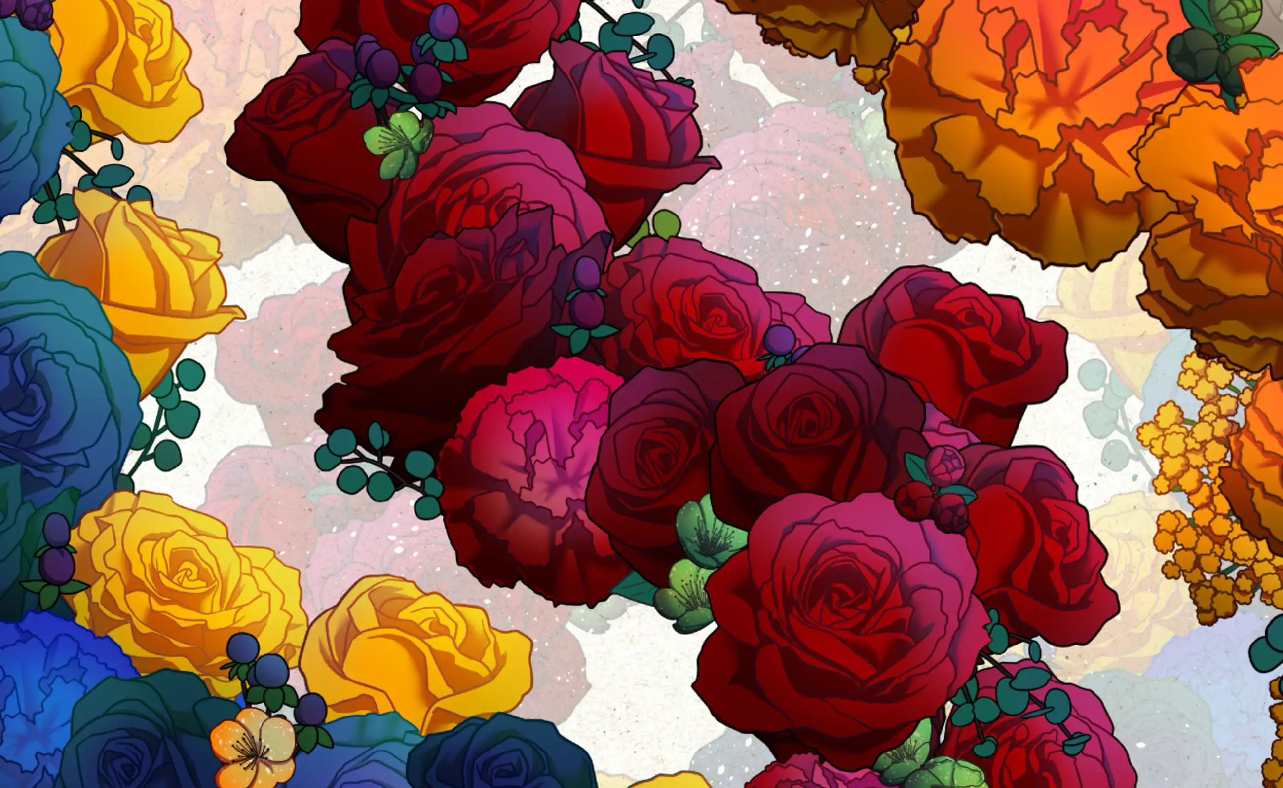 291　❁⃘ルージュ❁⃘ initial letter & lilies ˚˖𓍢ִ໋❀ - - - Support our small