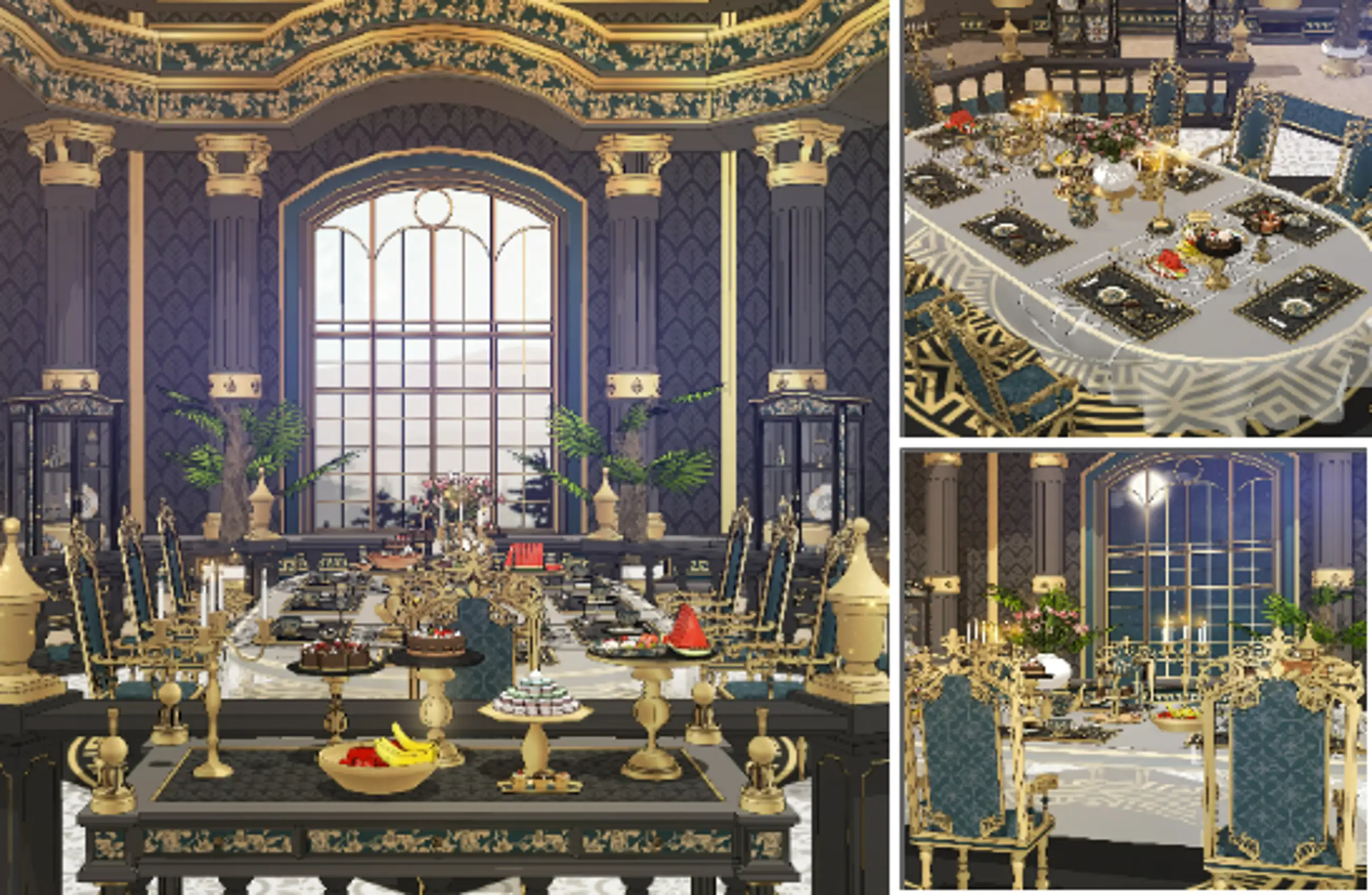 Black & Gold Lofan mansion that reminds me more and more - Tea Room