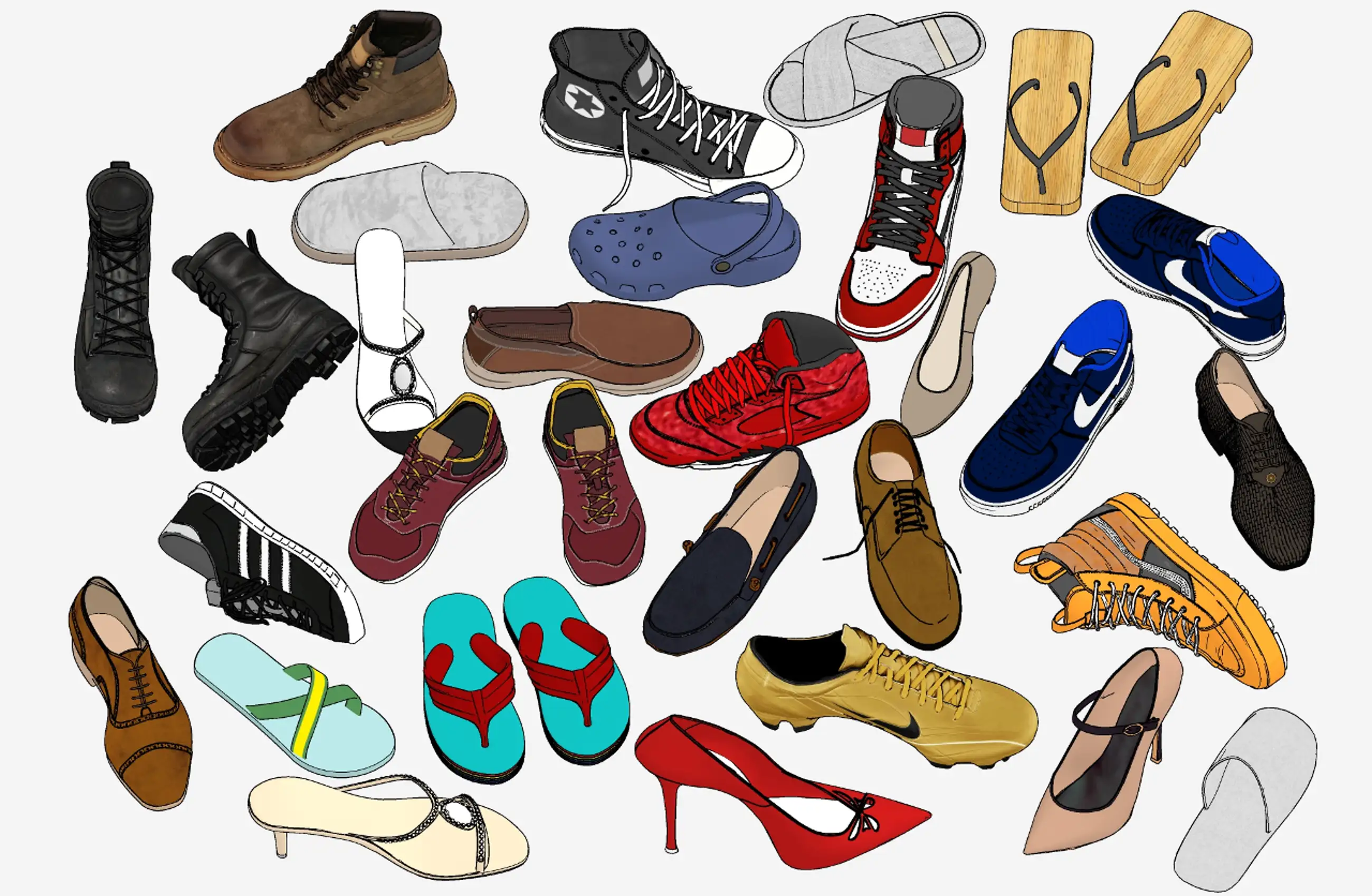 Shoe Collection (64 types)