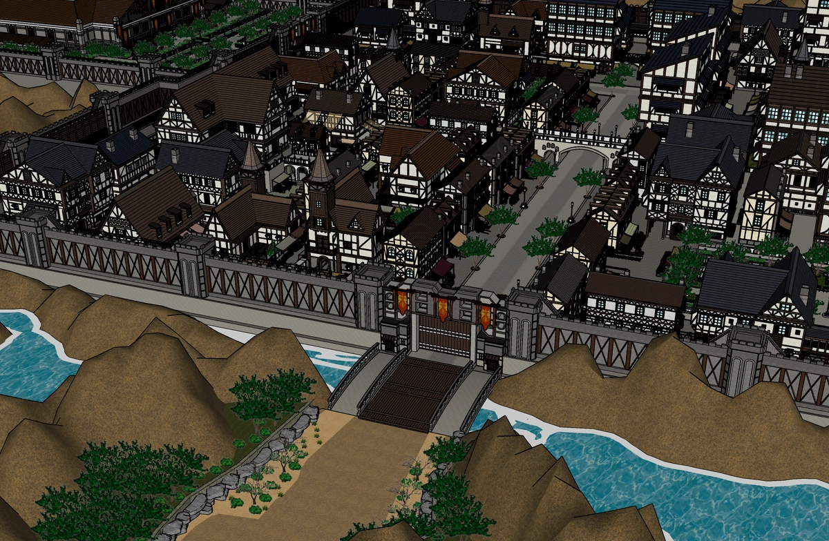 Adventurer Guild and Street Set