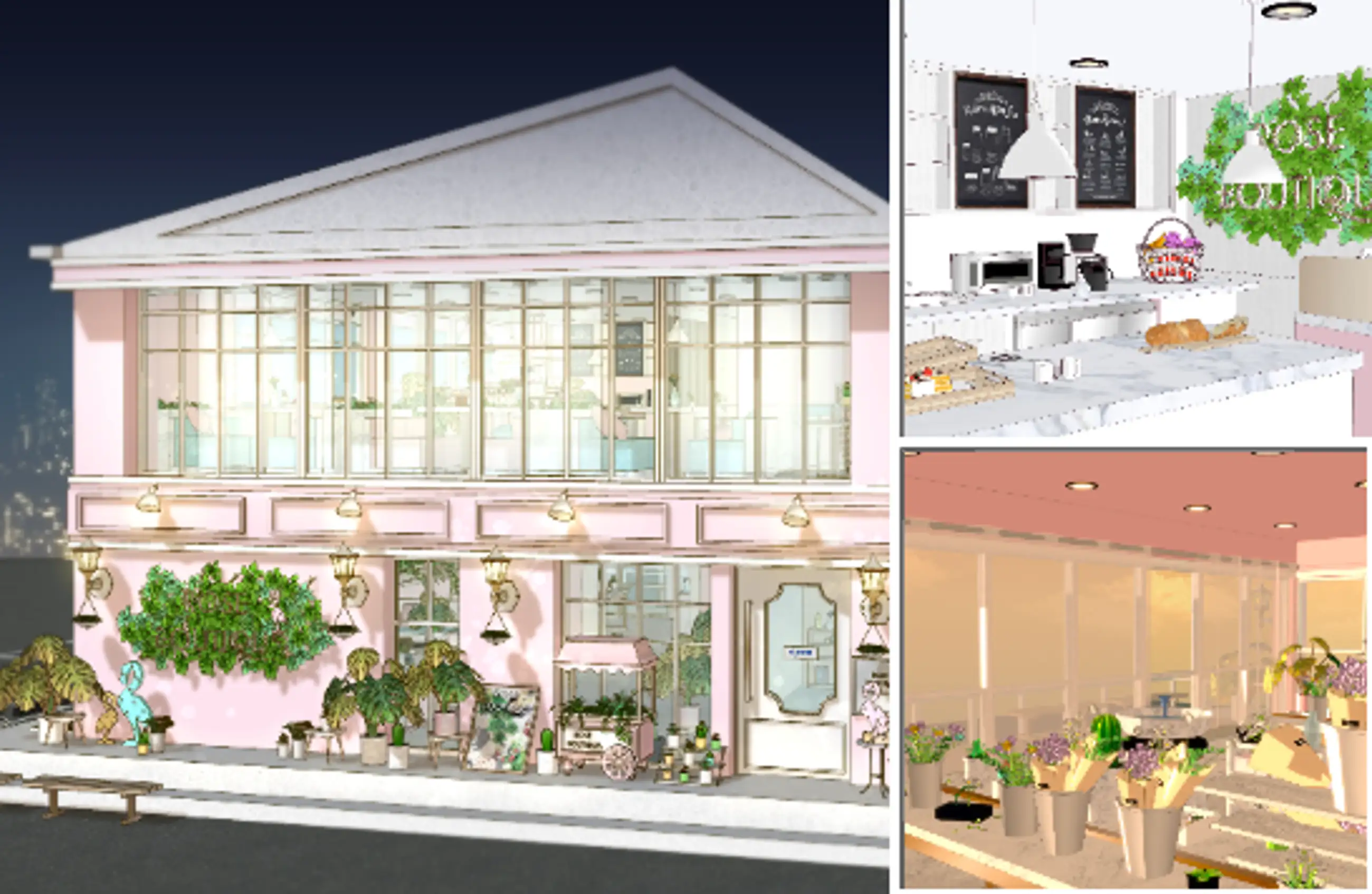 Flower shop & dessert cafe