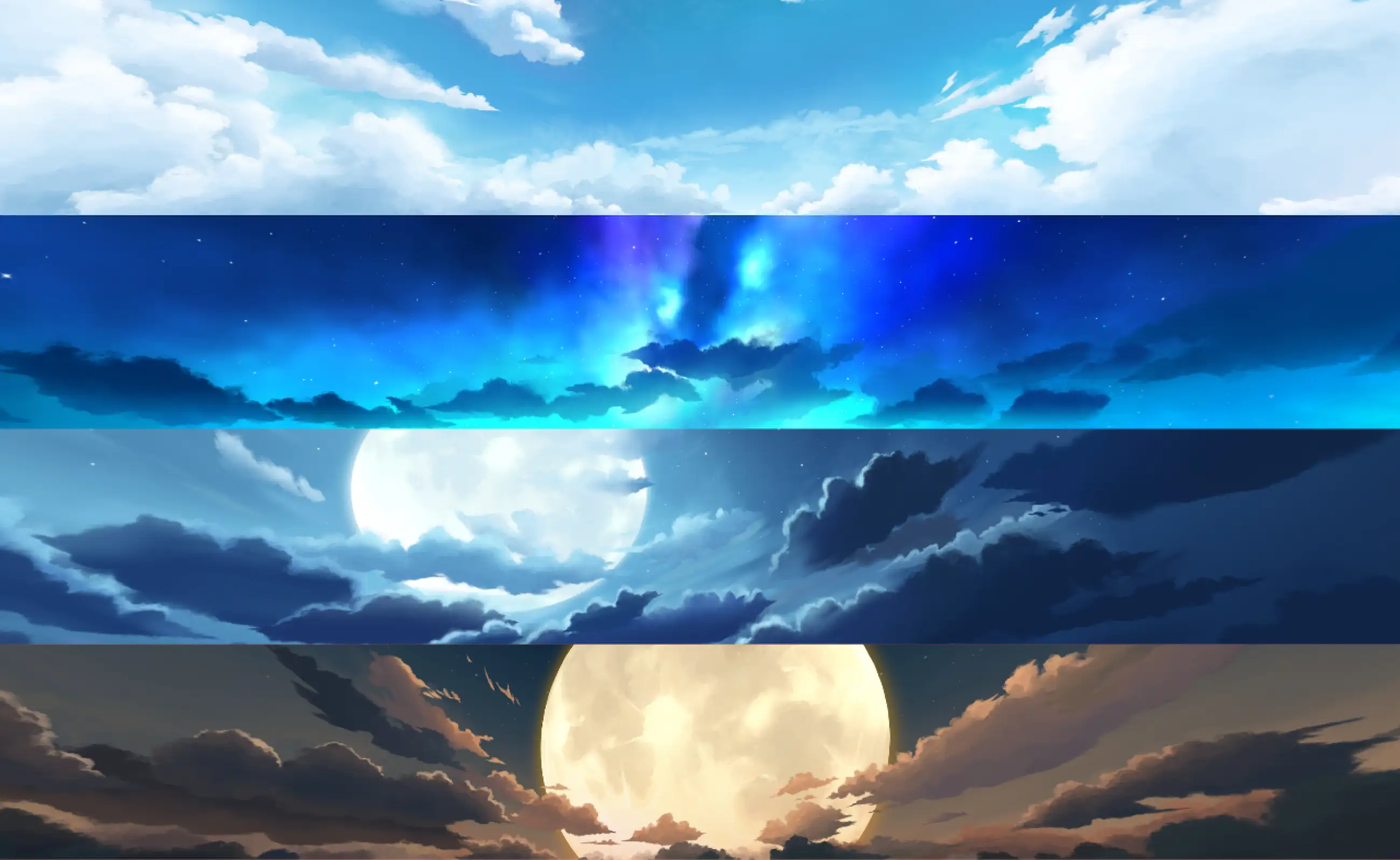 #Panorama 3D watercolor sky background