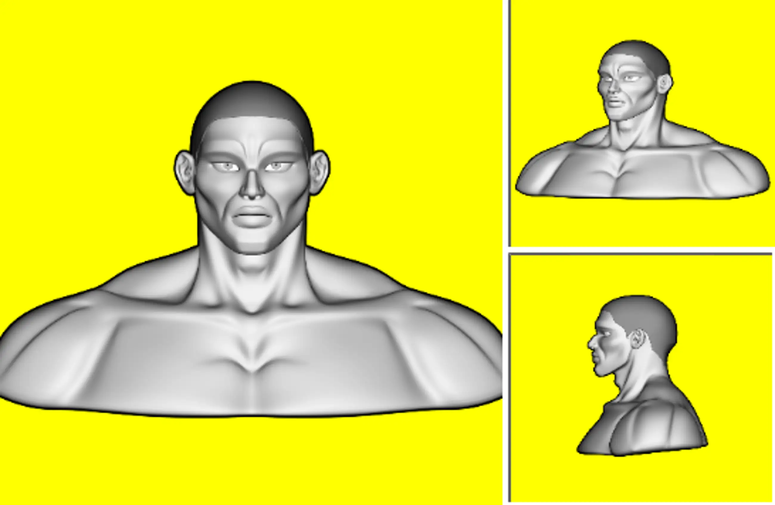 Poseable Head 3D Model (Rigged) - [V8]